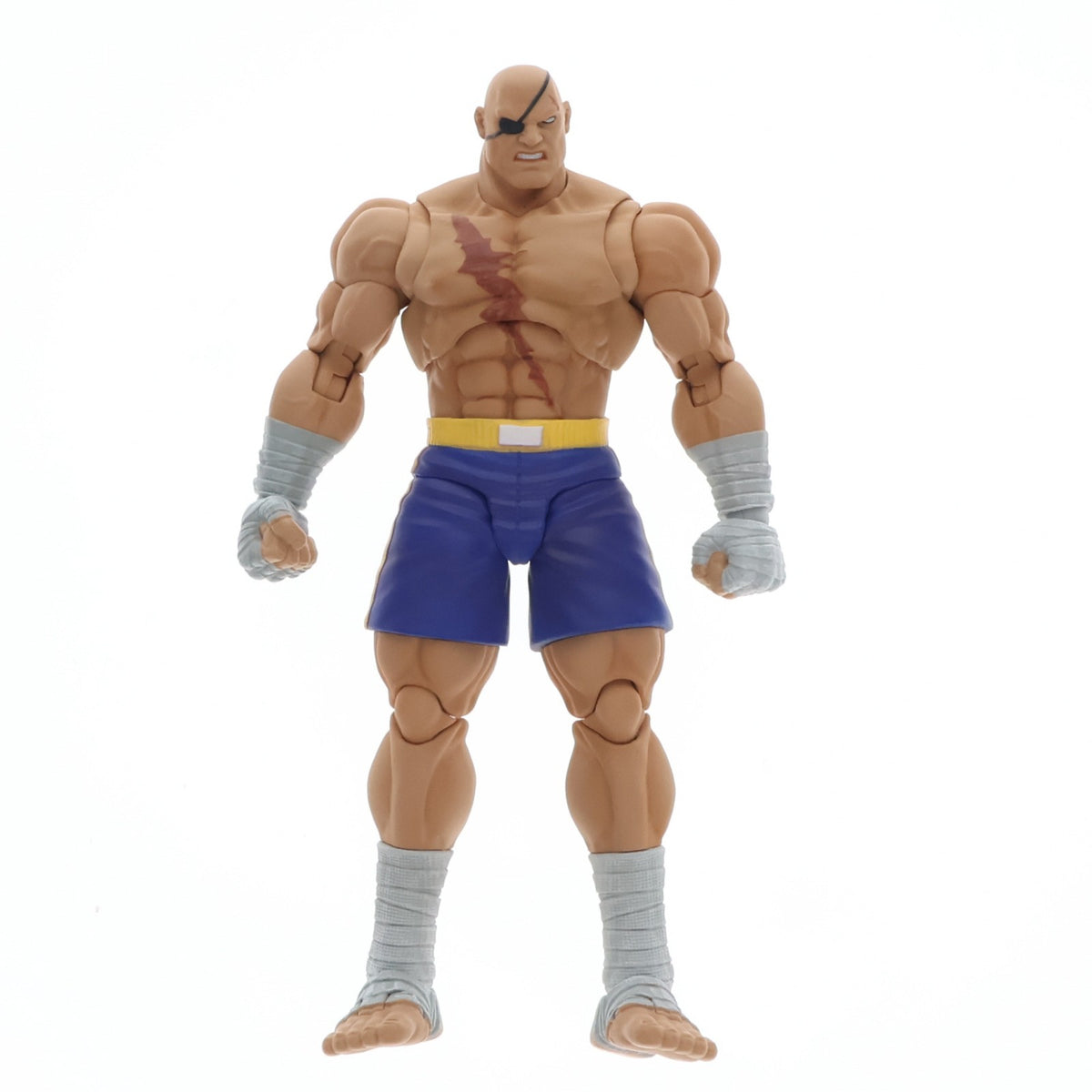 【中古即納】[FIG] Storm Arena(ストームアリーナ) サガット ストリートファイターZERO3 1/12 完成品 アクションフィギュア(SFSA03) ストームコレクティブルズ(20251231)
