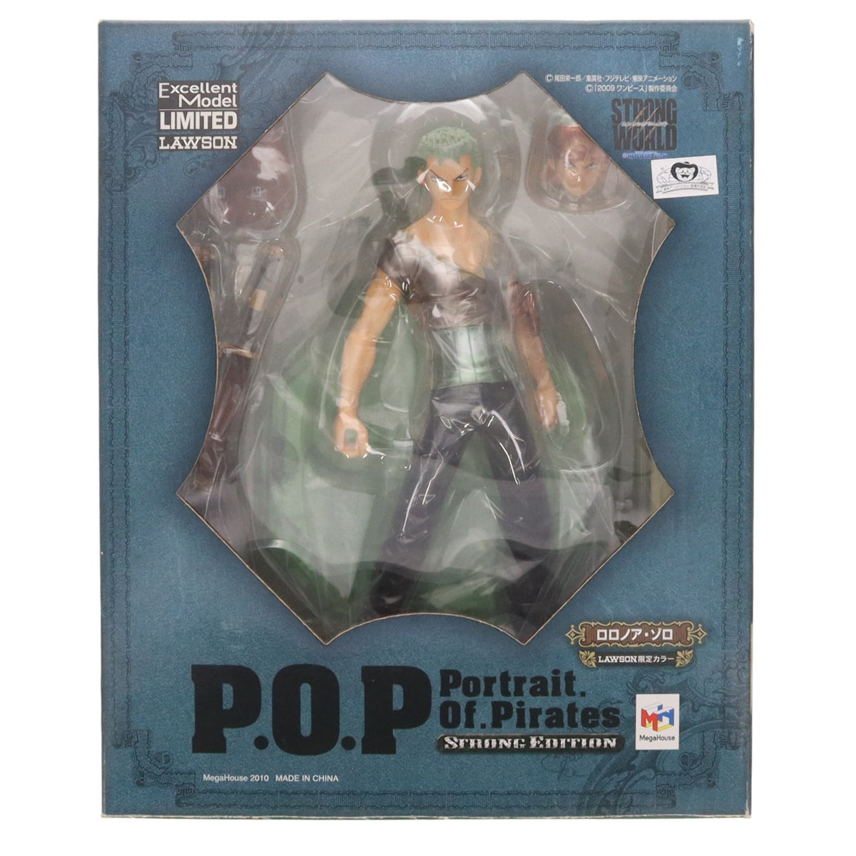 【中古即納】[FIG] Portrait.Of.Pirates P.O.P STRONG EDITION ロロノア・ゾロ ローソン限定カラー ONE PIECE(ワンピース) 1/8 完成品 フィギュア メガハウス(20101103)