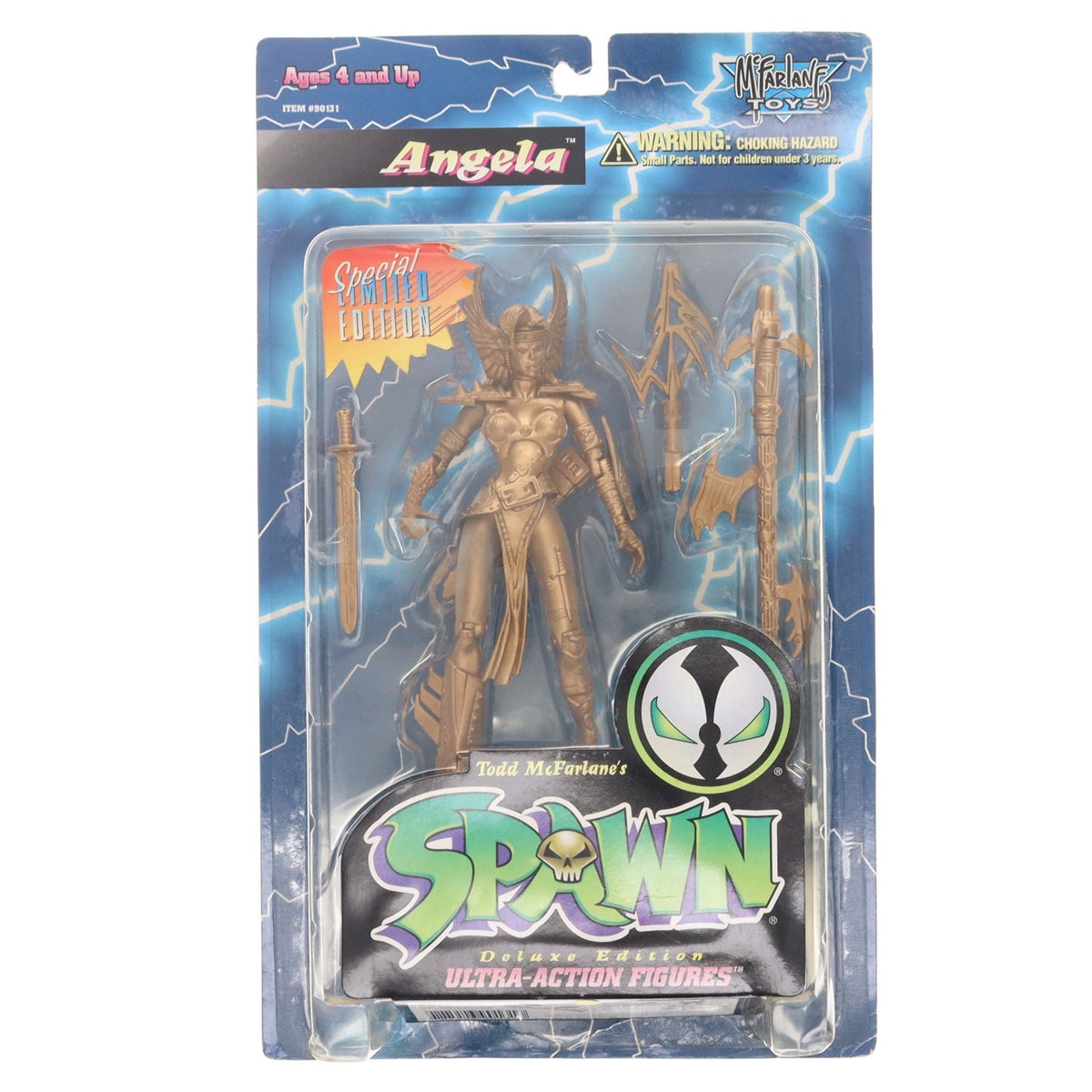 【中古即納】[FIG] ウルトラアクションフィギュア シリーズ2 アンジェラ スペシャルリミテッドエディション(ゴールドVer.) SPAWN(スポーン) 完成品 可動フィギュア マクファーレン・トイズ(19991231)