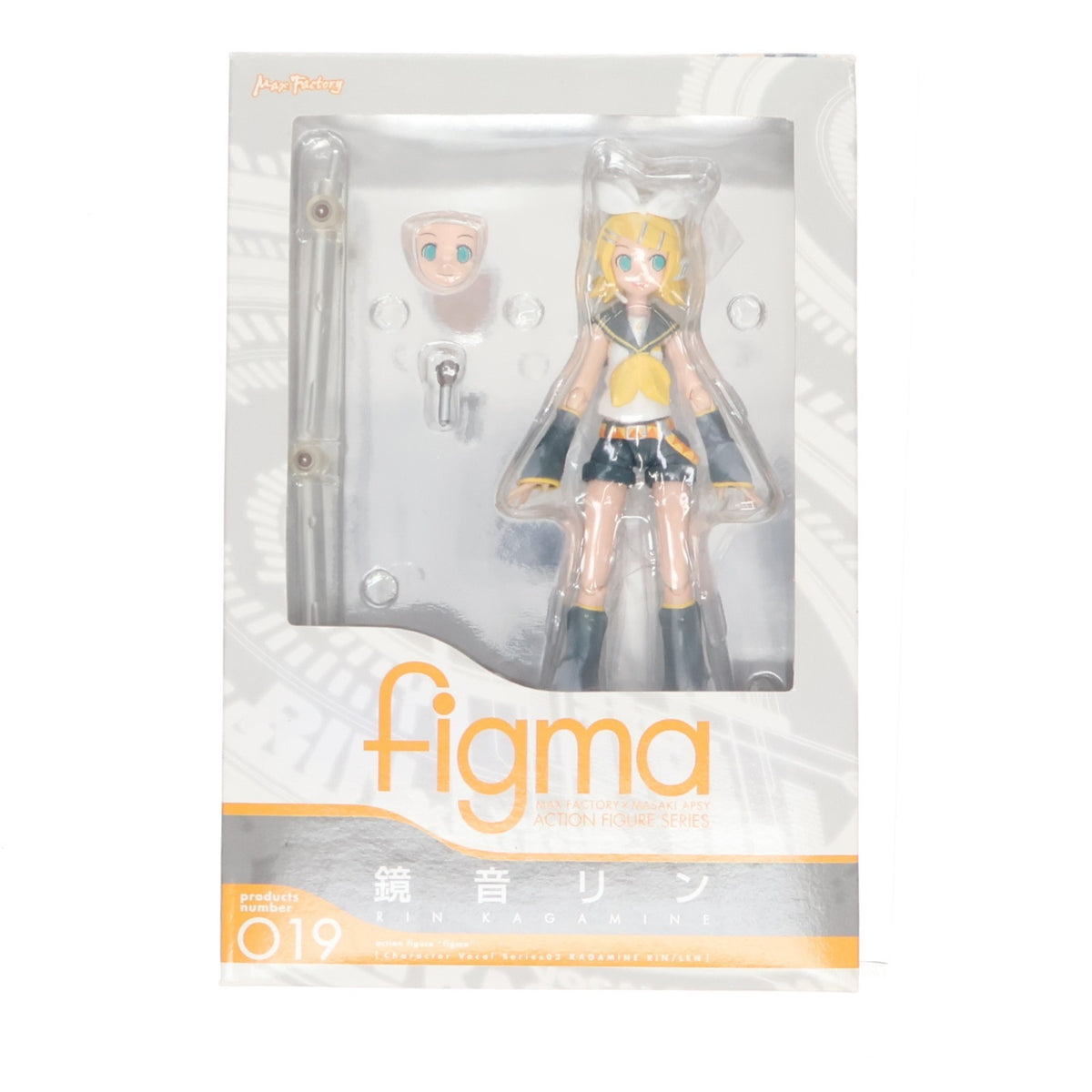【中古即納】[FIG] figma(フィグマ) 019 鏡音リン(かがみねりん) キャラクター・ボーカル・シリーズ02 鏡音リン・レン 完成品 可動フィギュア マックスファクトリー(20081124)