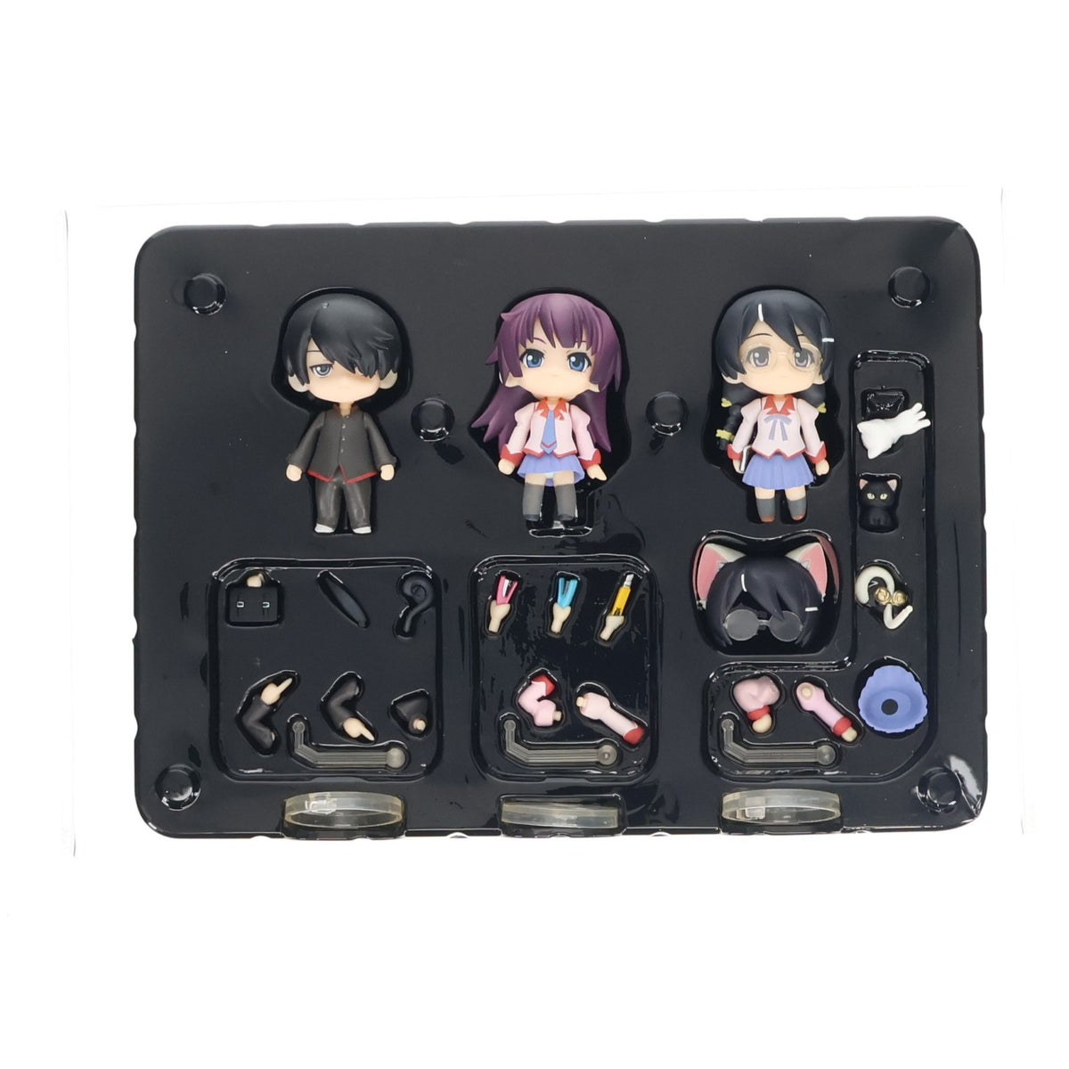 【中古即納】[FIG] ねんどろいどぷち 化物語セット 其ノ壹(そのいち) 完成品 可動フィギュア グッドスマイルカンパニー(20100429)
