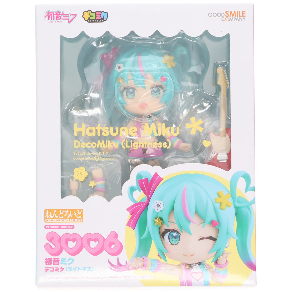 【中古即納】[FIG] グッドスマイルカンパニー公式ショップ特典付属 ねんどろいど 3006 初音ミク デコミク(ライトネス) キャラクター・ボーカル・シリーズ01 初音ミク 完成品 可動フィギュア グッドスマイルカンパニー(2026年8月)