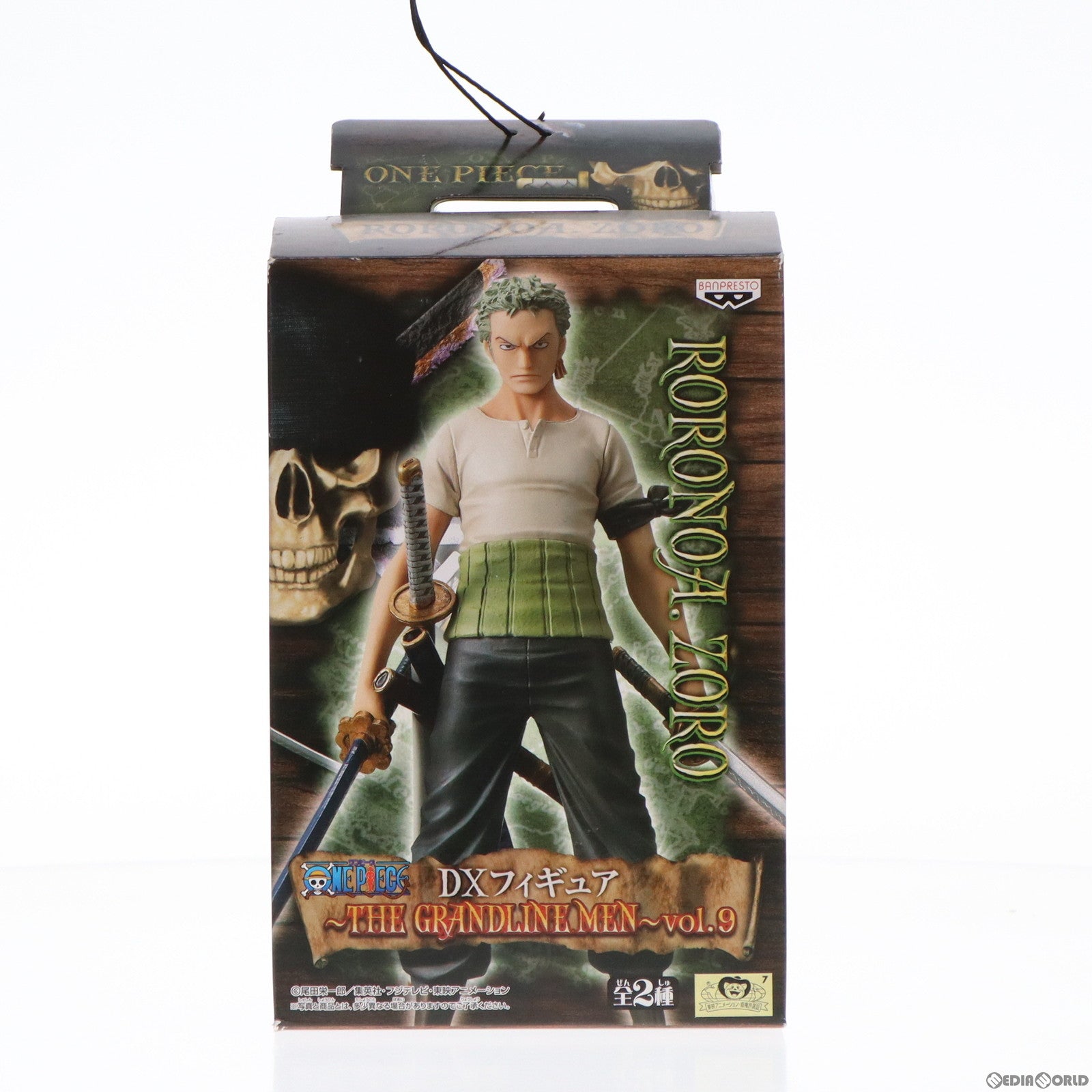 【中古即納】[FIG]ロロノア・ゾロ ワンピース DXフィギュア〜THE GRANDLINE MEN〜vol.9 ONE PIECE プライズ(47502) バンプレスト(20110930)