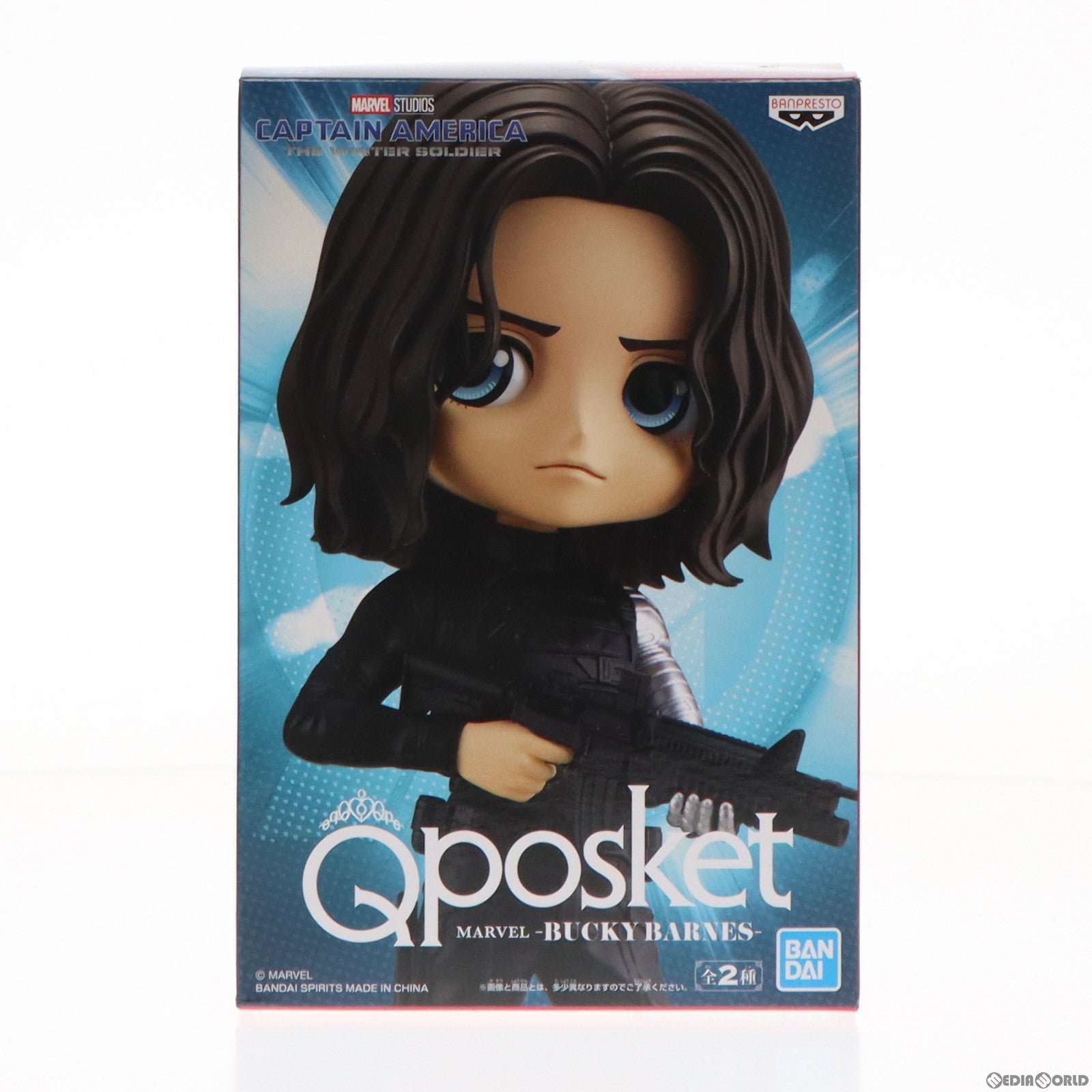 【中古即納】[FIG] バッキー・バーンズ(B 素顔) キャプテン・アメリカ/ウィンター・ソルジャー Q posket MARVEL -BUCKY BARNES- フィギュア プライズ(82499) バンプレスト(20201120)