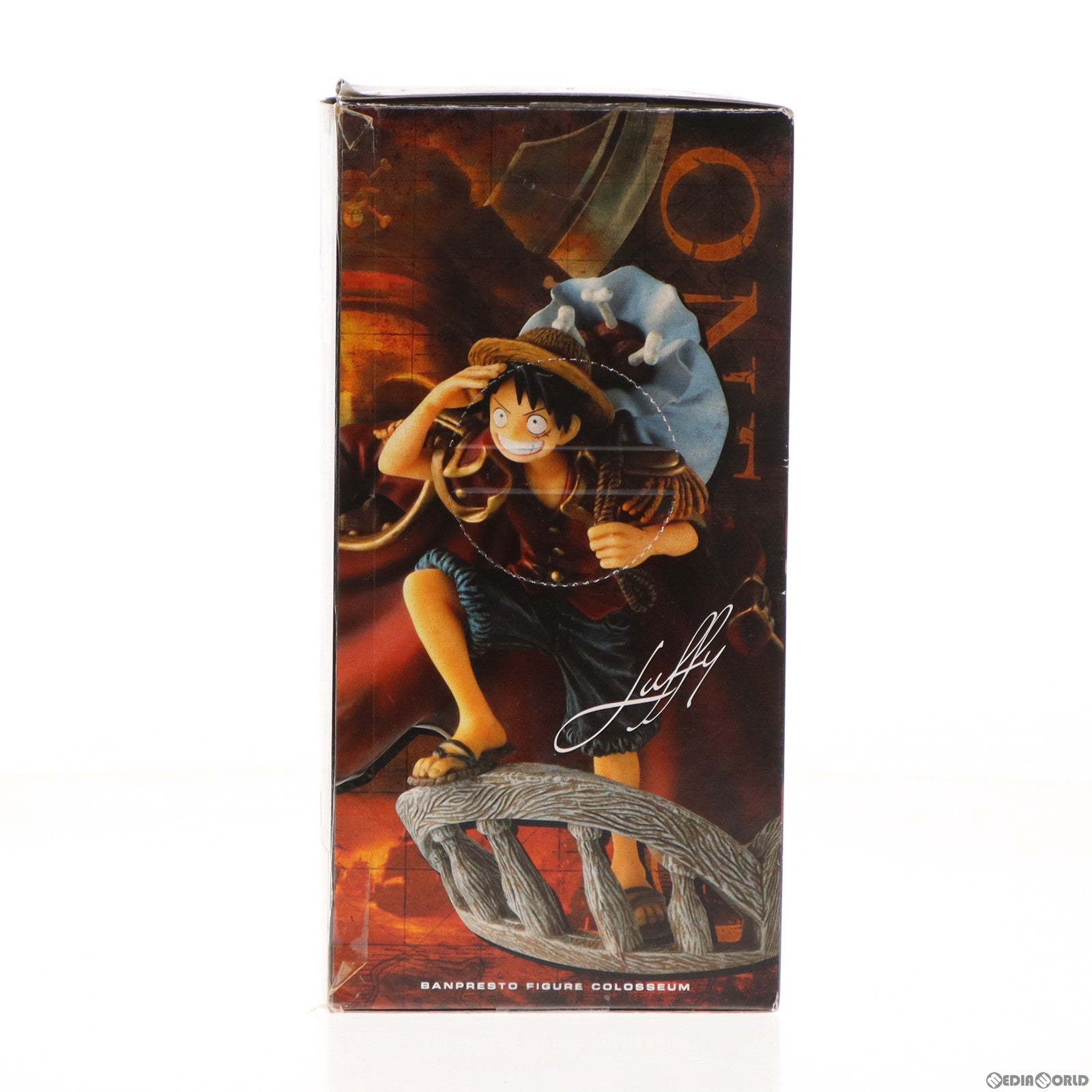 【中古即納】[FIG]モンキー・D・ルフィ ワンピース Scultures 造形王頂上決戦 vol.2 ONE PIECE フィギュア プライズ(48057) バンプレスト(20120920)