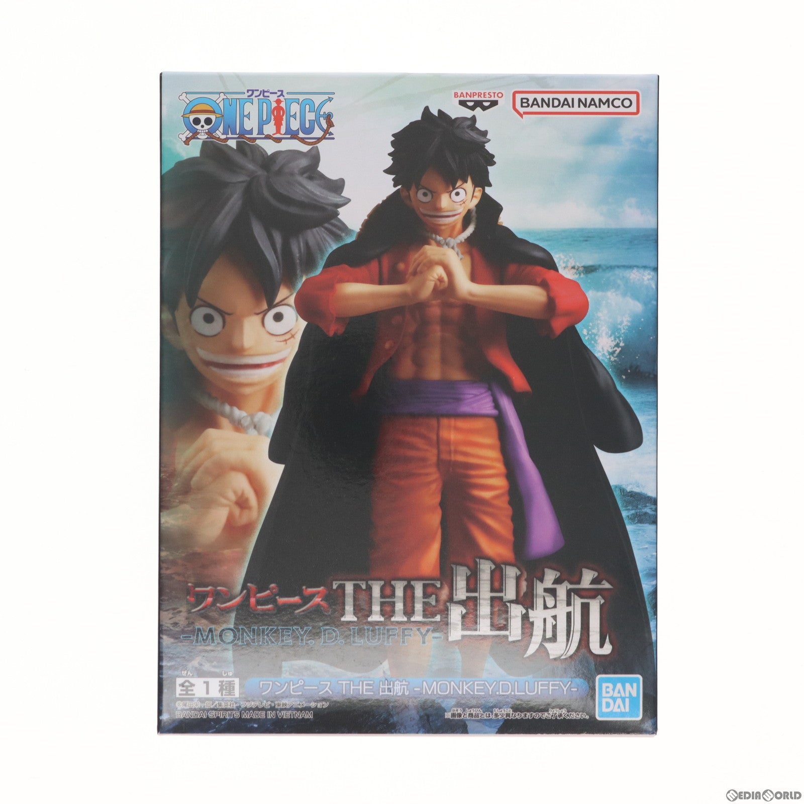 【中古即納】[FIG]モンキー・D・ルフィ ワンピース THE出航-MONKEY.D.LUFFY- ONE PIECE フィギュア プライズ(2615908) バンプレスト(20230430)