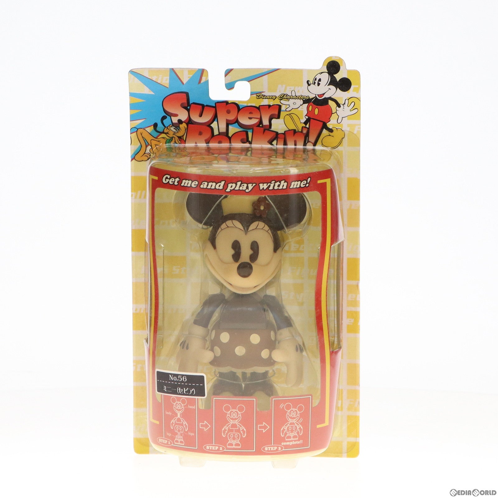 【中古即納】[FIG] ミニー(セピア) ディズニー スーパーロッキン Super Rockin’! スペシャルシリーズ No.56 フィギュア プライズ セガ(19991231)