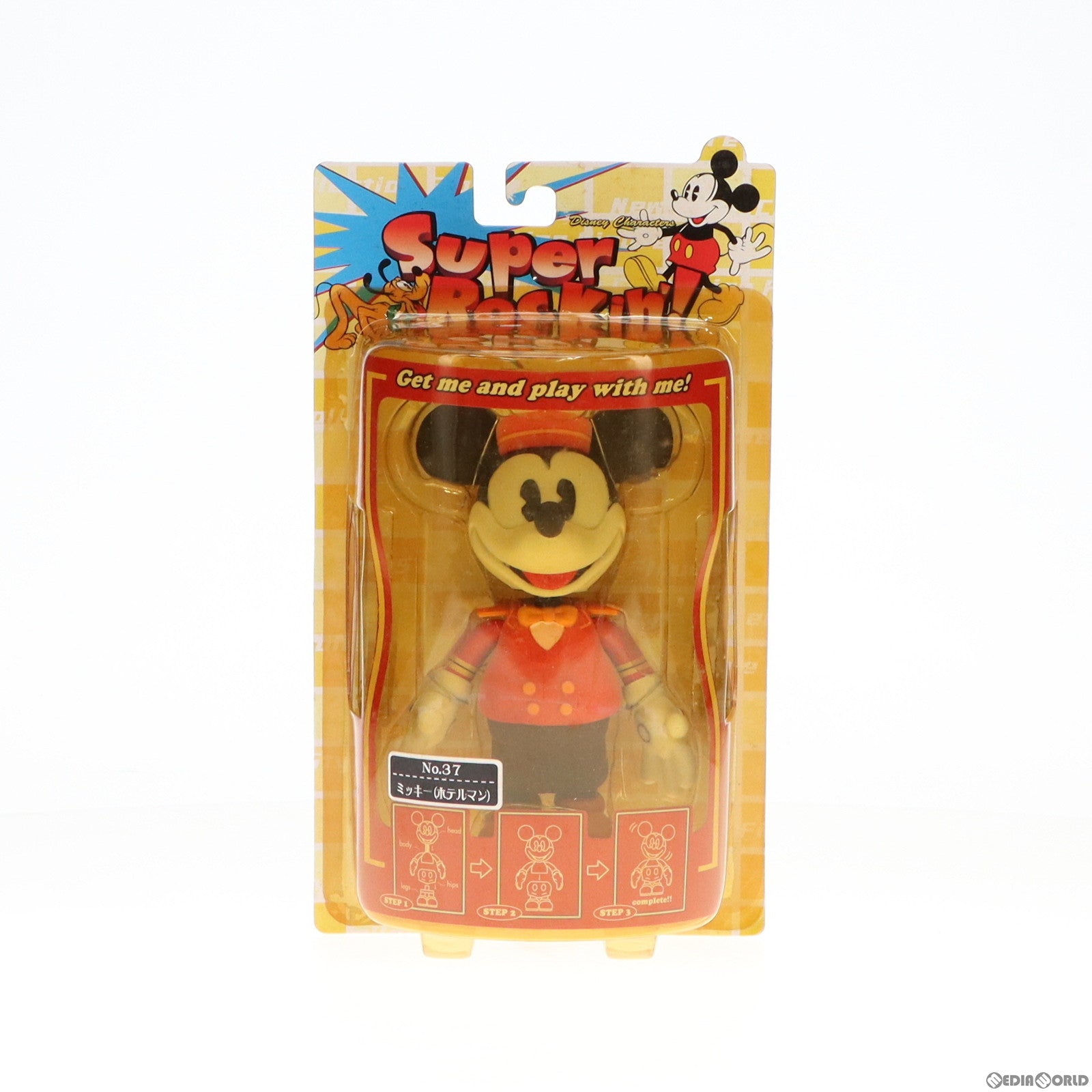 【中古即納】[FIG] ミッキー(ホテルマン) ディズニー スーパーロッキン Super Rockin’! シリーズ5 No.37 フィギュア プライズ セガ(19991231)