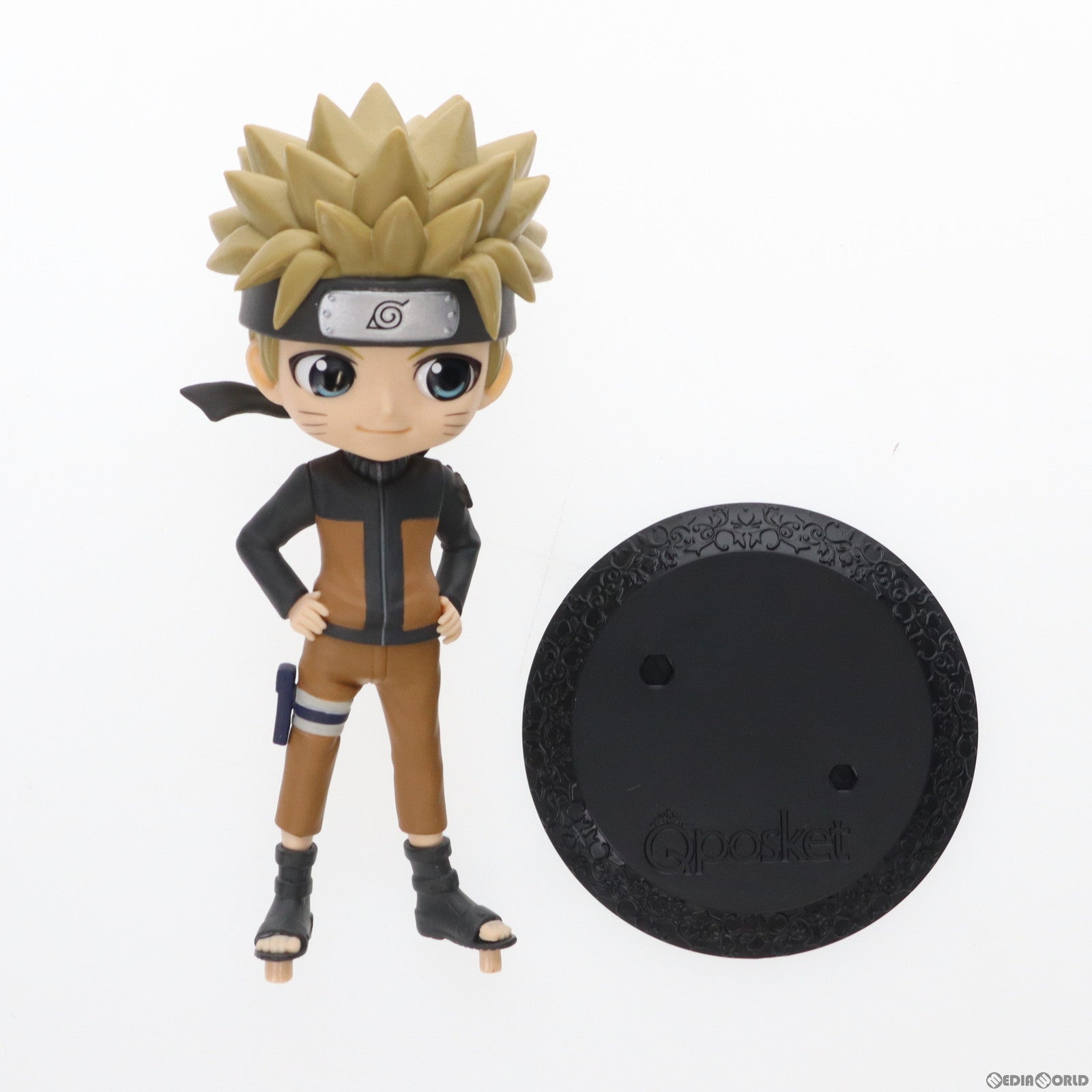 【中古即納】[FIG] うずまきナルト B(髪ブラウン) NARUTO-ナルト- 疾風伝 Q posket-うずまきナルト- フィギュア プライズ(2585441) バンプレスト(20220630)