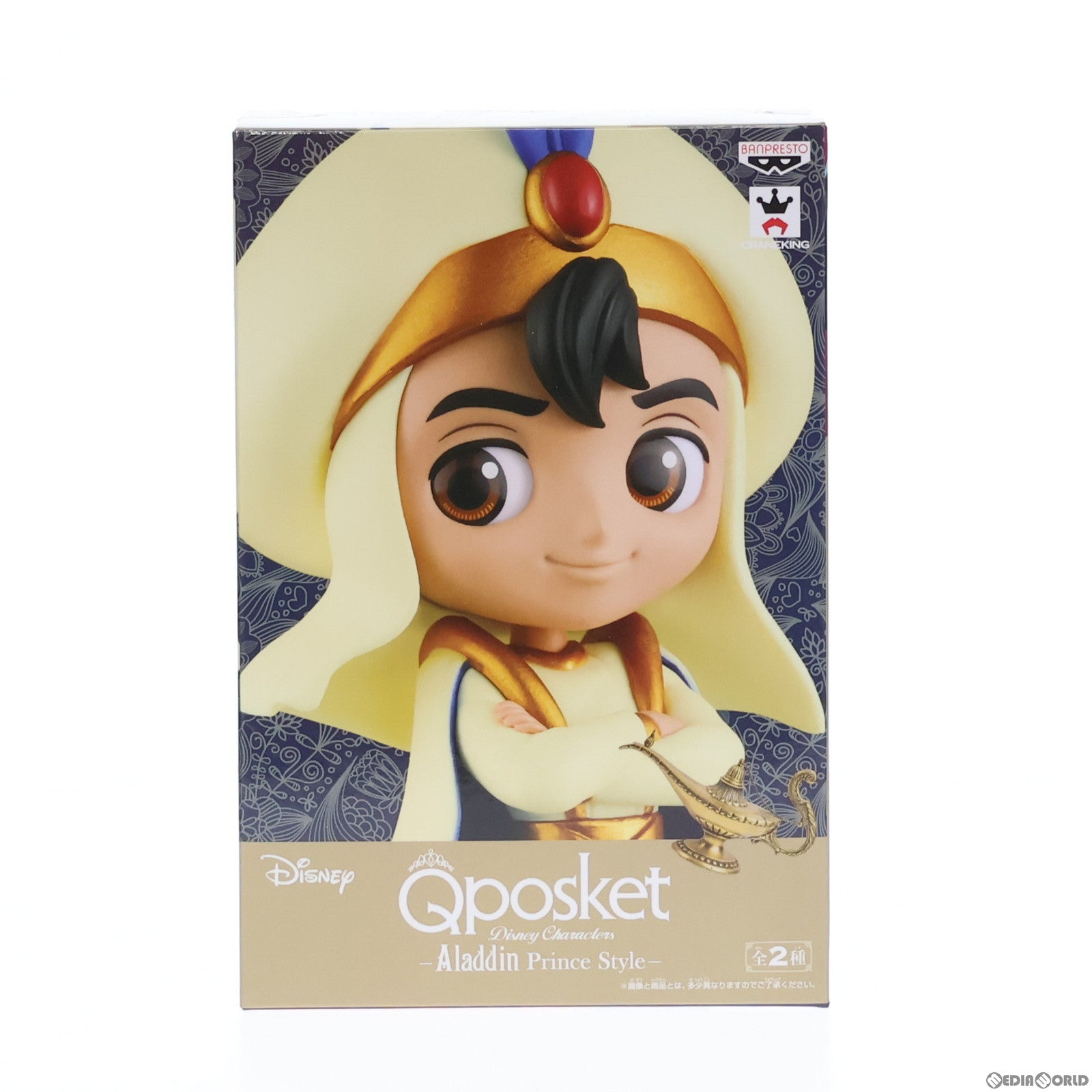 【中古即納】[FIG] アラジン A(通常ver.) Q posket Disney Characters -Aladdin Prince Style- フィギュア プライズ(39425) バンプレスト(20190630)