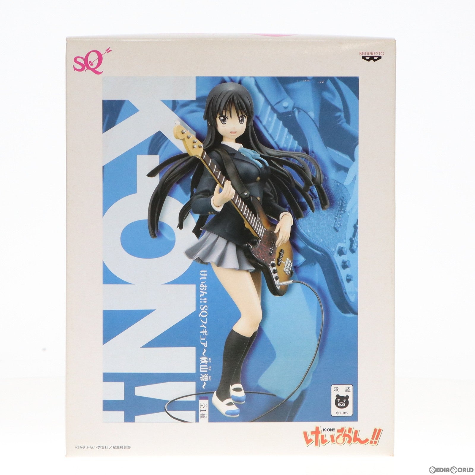 【中古即納】[FIG] 秋山澪(あきやまみお) SQフィギュア けいおん!! プライズ バンプレスト(20111130)