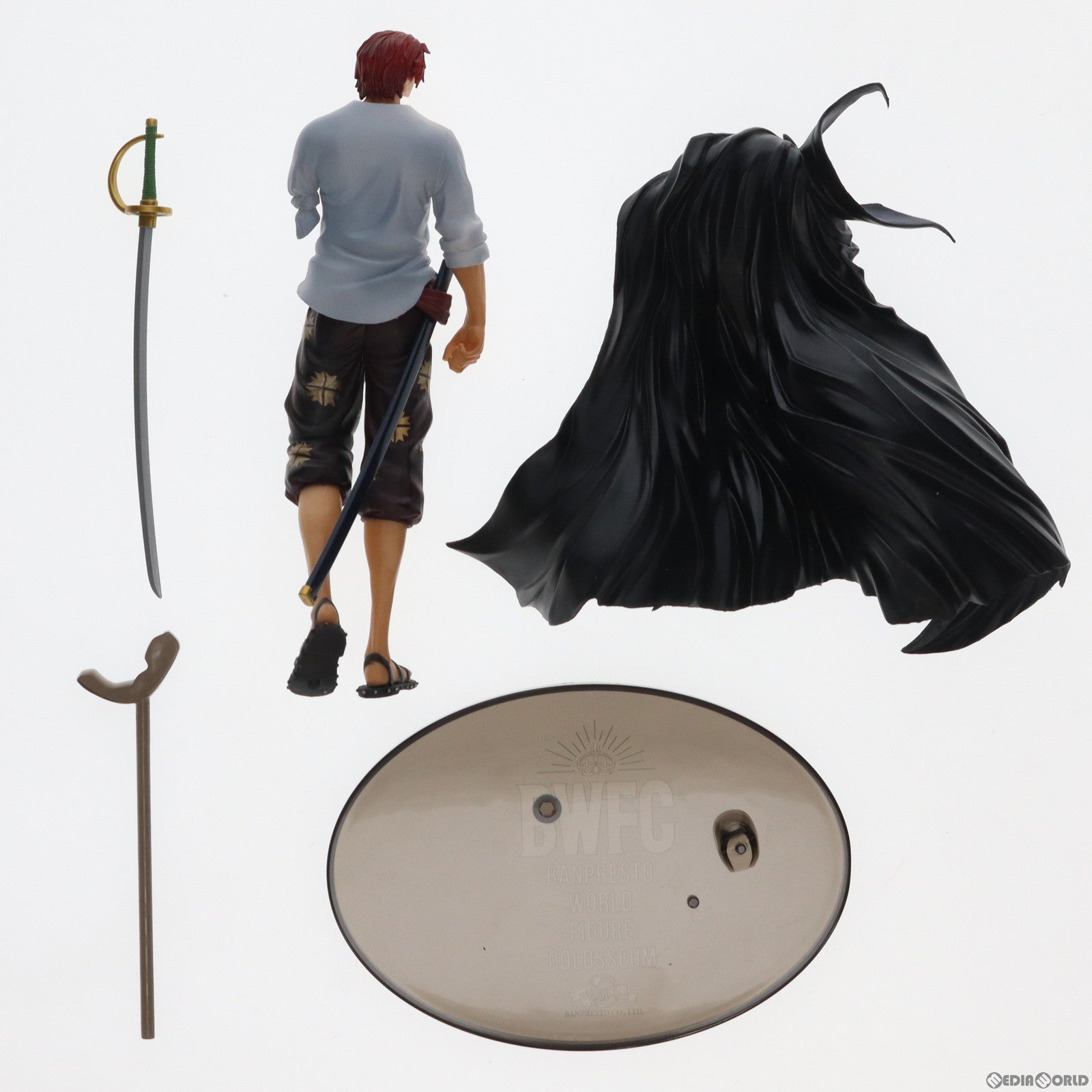 【中古即納】[FIG]シャンクス(フルカラー) ワンピース BANPRESTO WORLD FIGURE COLOSSEUM 造形王頂上決戦 vol.2 ONE PIECE フィギュア プライズ(38081) バンプレスト(20180215)