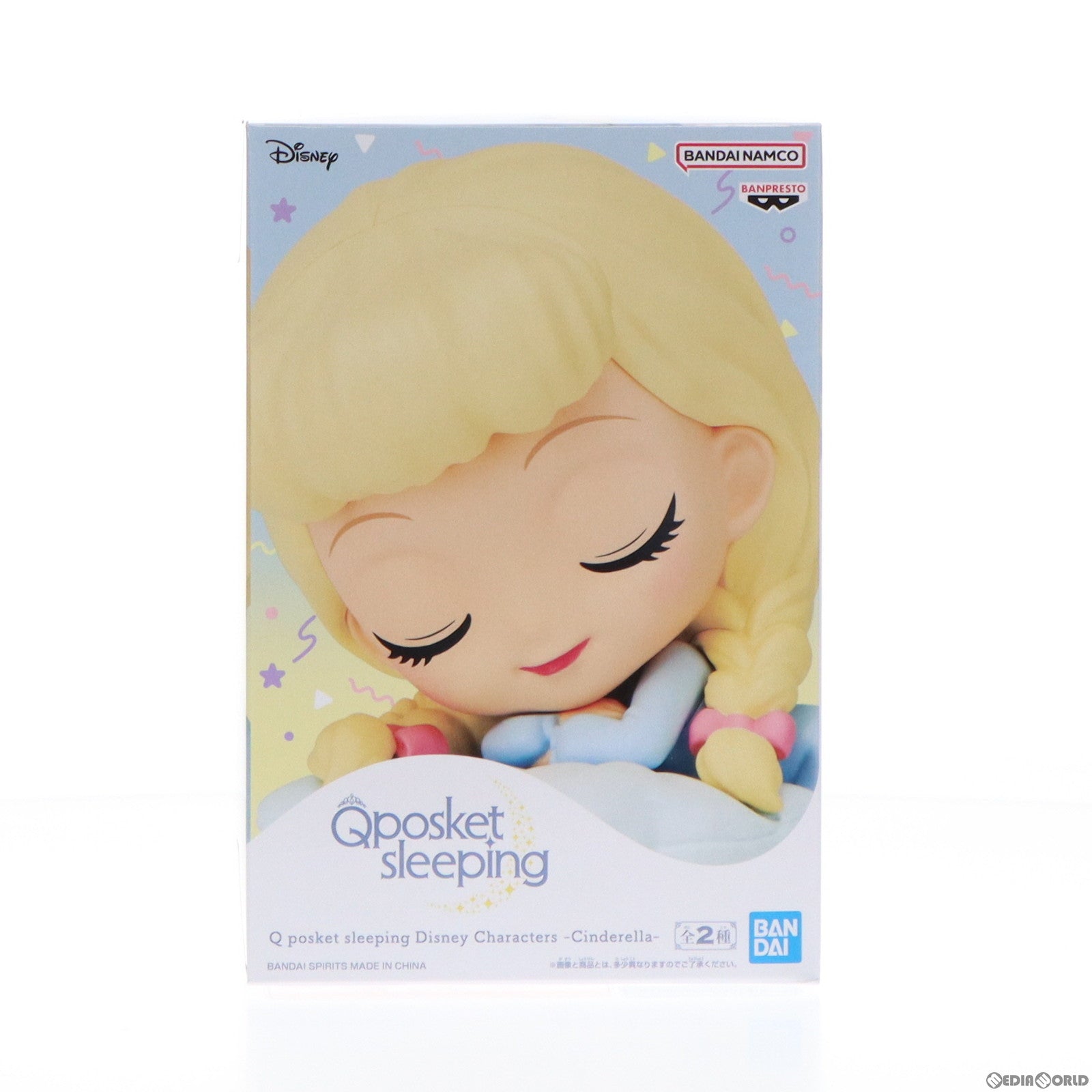 【中古即納】[FIG] シンデレラ B(クッションブルー) Q posket sleeping Disney Characters -Cinderella- フィギュア プライズ(2631215) バンプレスト(20230523)