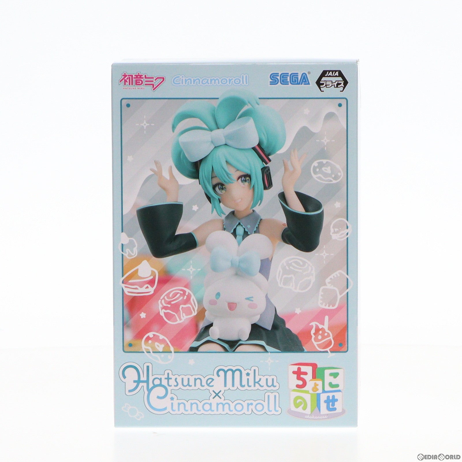 【中古即納】[FIG] 初音ミク×シナモロール 初音ミクシリーズ プレミアムちょこのせフィギュア『初音ミク×シナモロール』 プライズ(1105506) セガ(20231120)