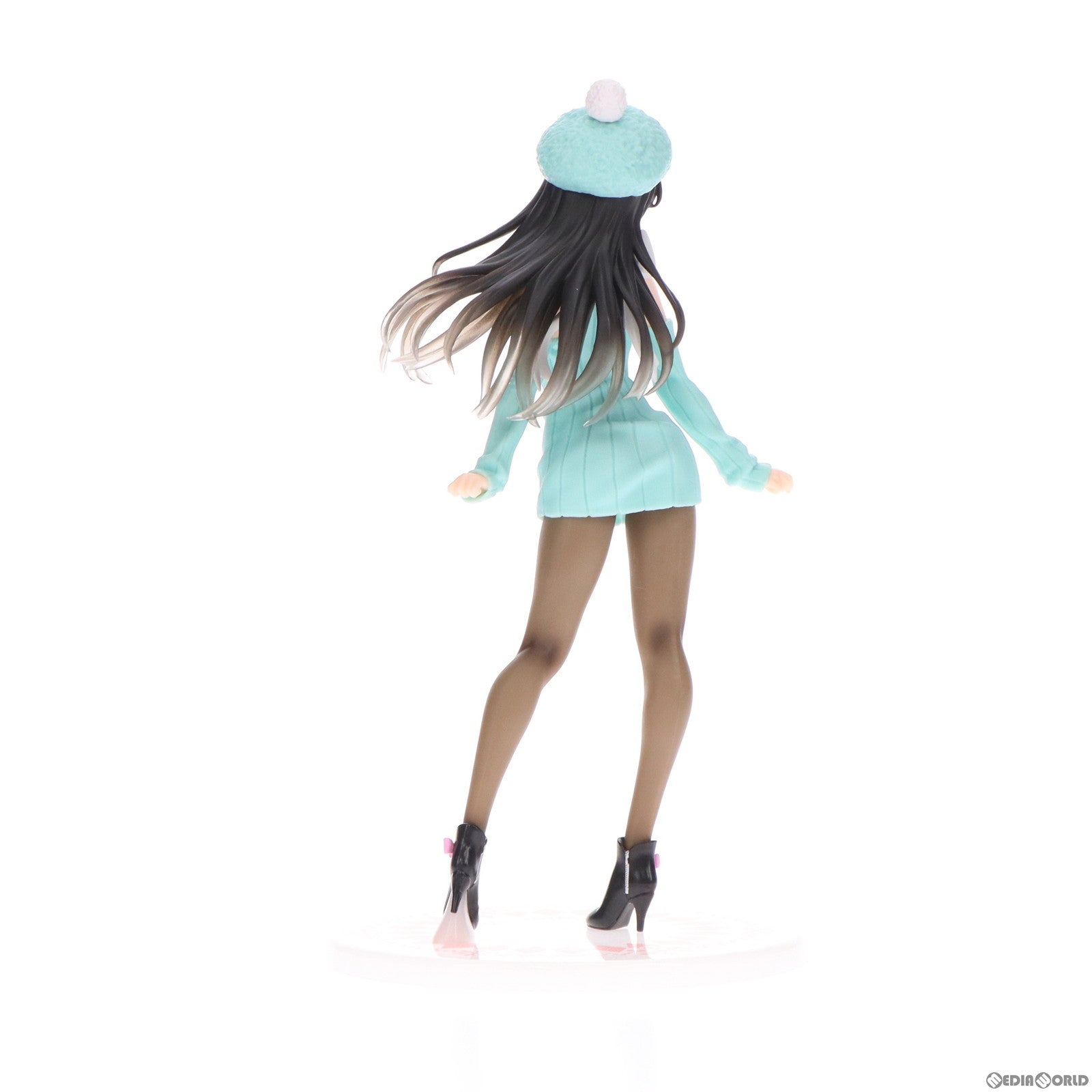 【中古即納】[FIG] 桜島麻衣(さくらじままい) Coreful フィギュア 桜島麻衣〜描き下ろしニットワンピースver.〜 青春ブタ野郎はバニーガール先輩の夢を見ない プライズ(451288200) タイトー(20210220)