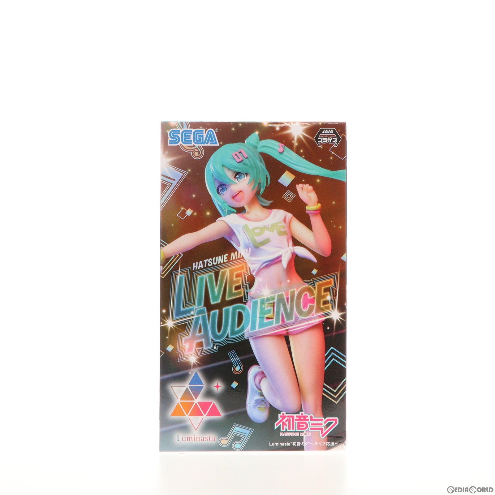 【中古即納】[FIG] Luminasta 初音ミク〜ライブ応援〜 キャラクター・ボーカル・シリーズ01 初音ミク フィギュア プライズ(1101384) セガ(20230630)