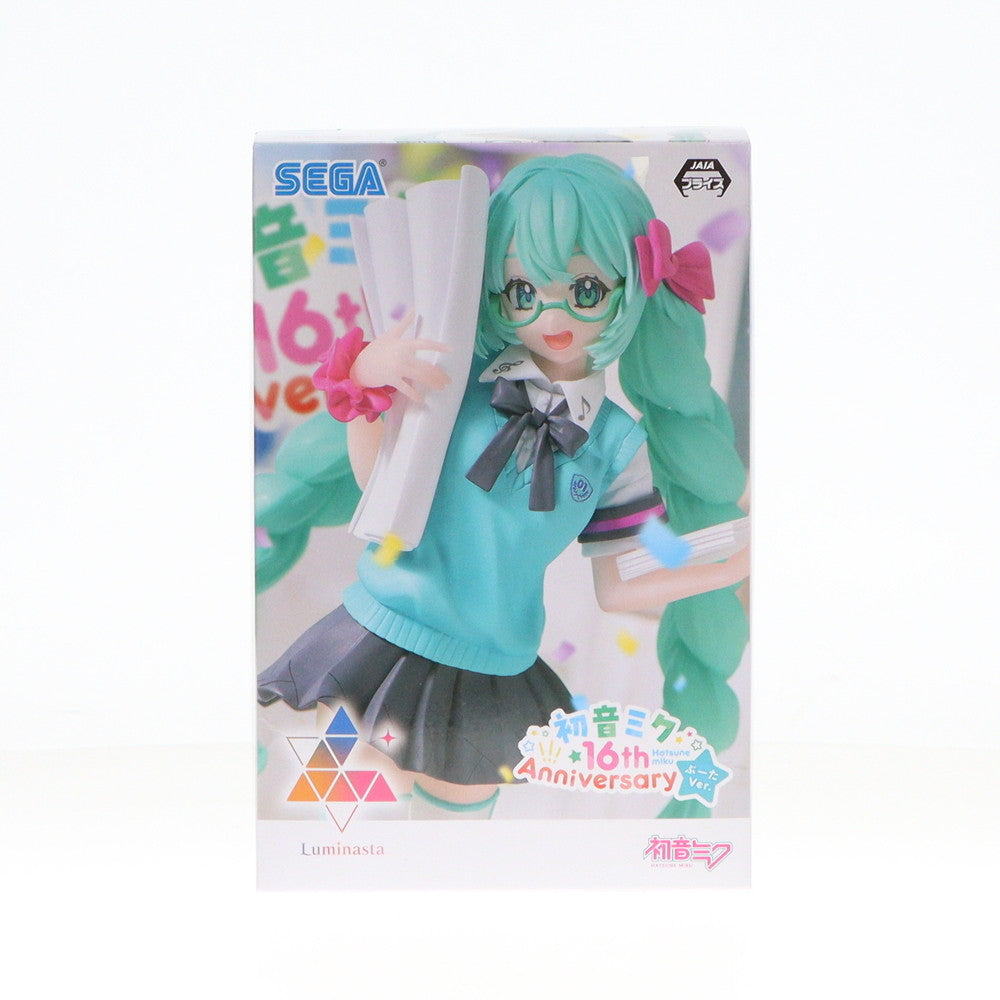 【中古即納】[FIG] Luminasta 初音ミク 16th Anniversary ぶーた Ver. 初音ミクシリーズ フィギュア プライズ(1103726) セガ(20230930)
