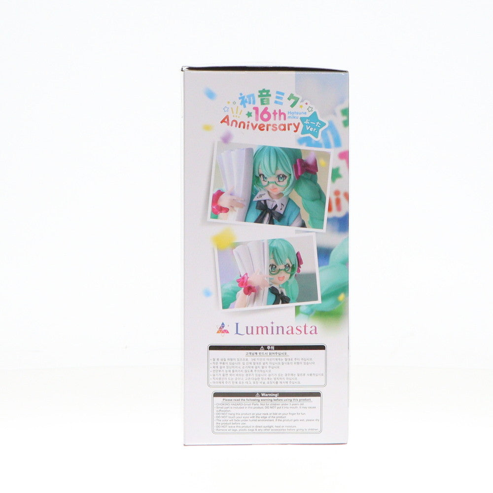 【中古即納】[FIG] Luminasta 初音ミク 16th Anniversary ぶーた Ver. 初音ミクシリーズ フィギュア プライズ(1103726) セガ(20230930)