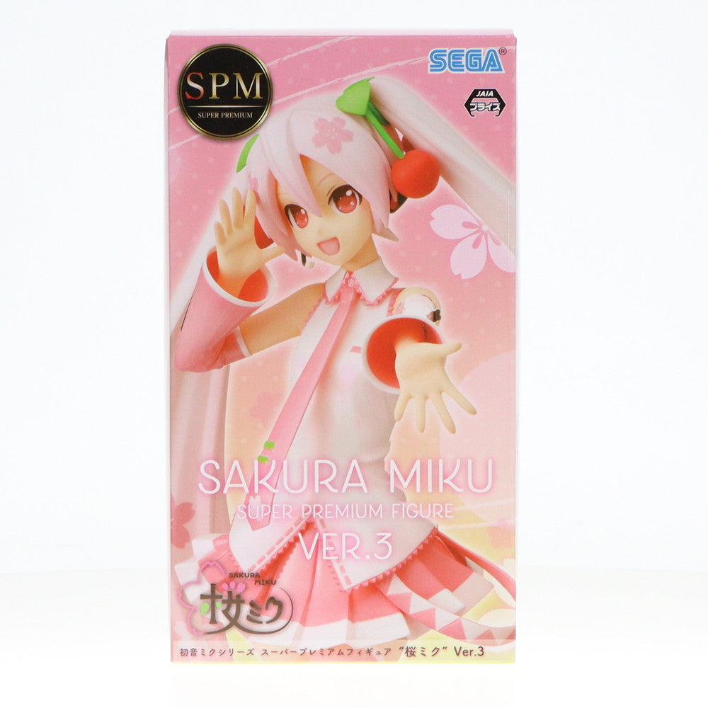 【中古即納】[FIG] 桜ミク Ver.3 スーパープレミアムフィギュア キャラクター・ボーカル・シリーズ01 初音ミク プライズ(1057340) セガ(20220430)