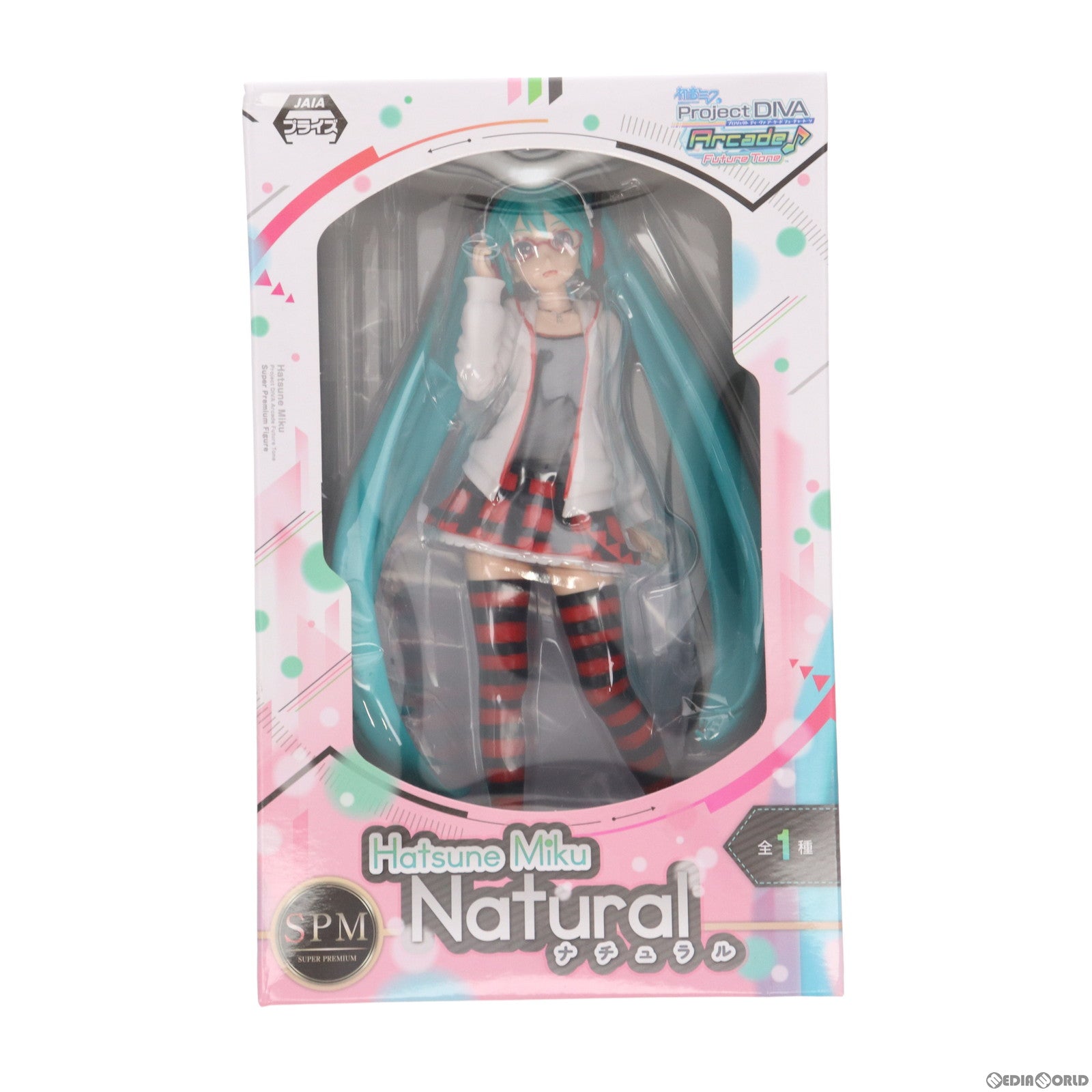 【中古即納】[FIG] 初音ミク ナチュラル 初音ミク Project DIVA Arcade Future Tone スーパープレミアムフィギュア プライズ(1010463) セガ(20150810)