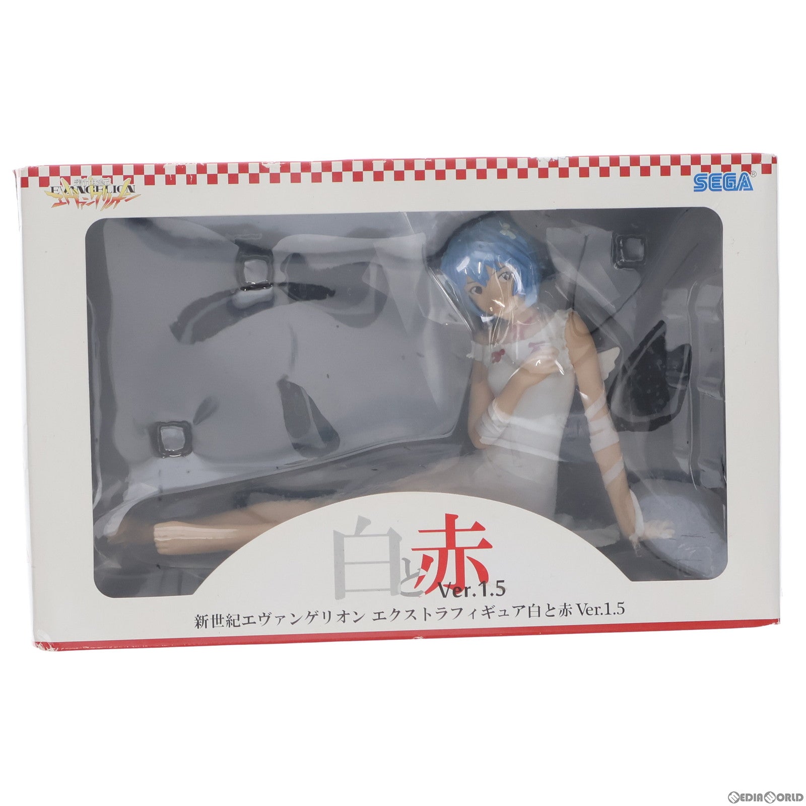 【中古即納】[FIG] 綾波レイ 新世紀エヴァンゲリオン エクストラフィギュア 白と赤 Ver.1.5 プライズ セガ(20100930)