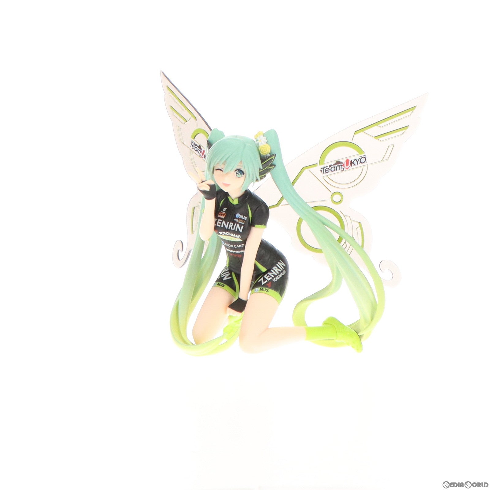【中古即納】[FIG] レーシングミク2017 Team UKYO 応援ver. SQフィギュア キャラクター・ボーカル・シリーズ 01 初音ミク プライズ(37871) バンプレスト(20171109)