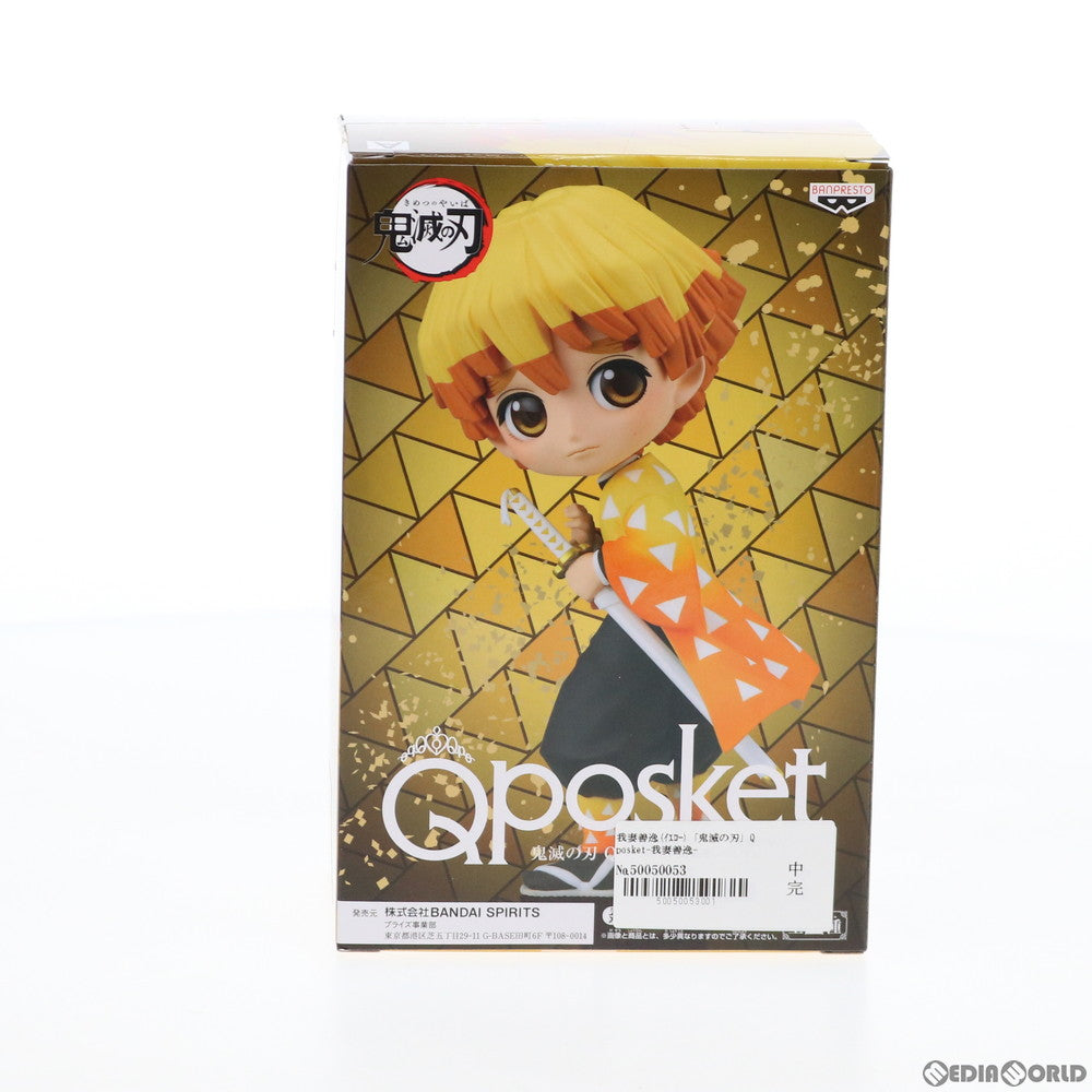 中古即納】[FIG]我妻善逸(あがつまぜんいつ) A(イエロー) Q posket-我妻善逸- 鬼滅の刃 フィギュア プライズ(82576)  バンプレスト