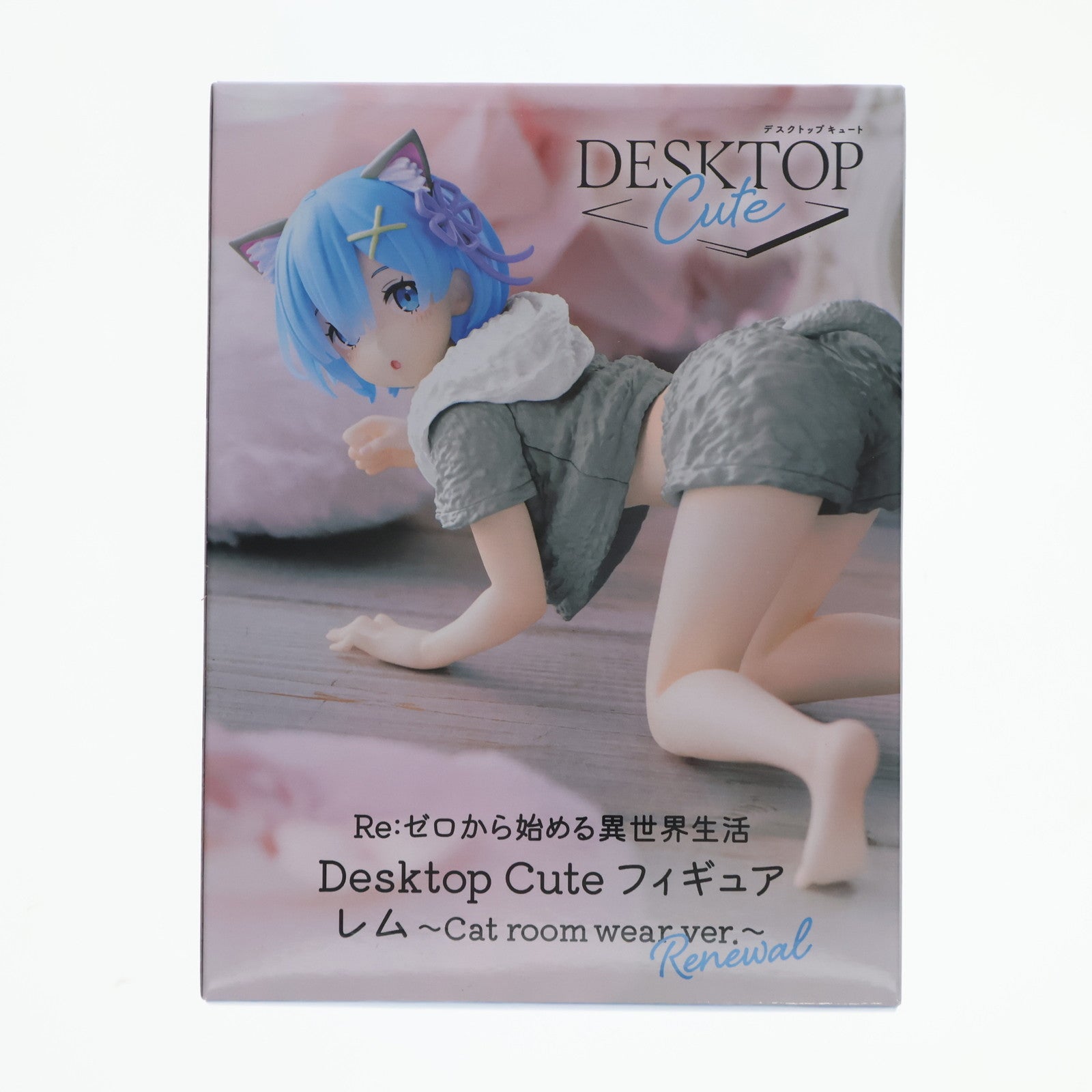 【中古即納】[FIG] レム Re:ゼロから始める異世界生活 Desktop Cute フィギュア レム〜Cat room wear ver.〜Renewal プライズ(451748300) タイトー(20240531)