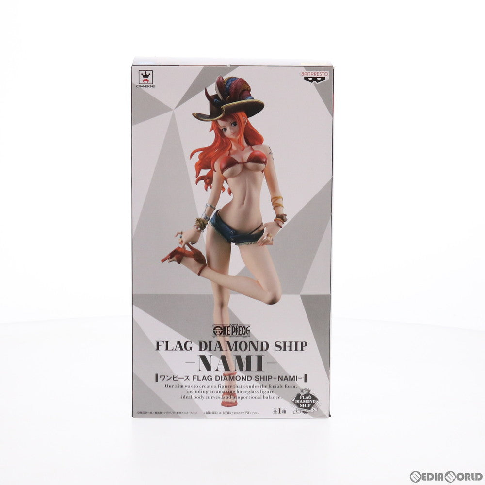 【中古即納】[FIG]ナミ ワンピース FLAG DIAMOND SHIP-NAMI- ONE PIECE フィギュア プライズ(37961) バンプレスト(20171207)