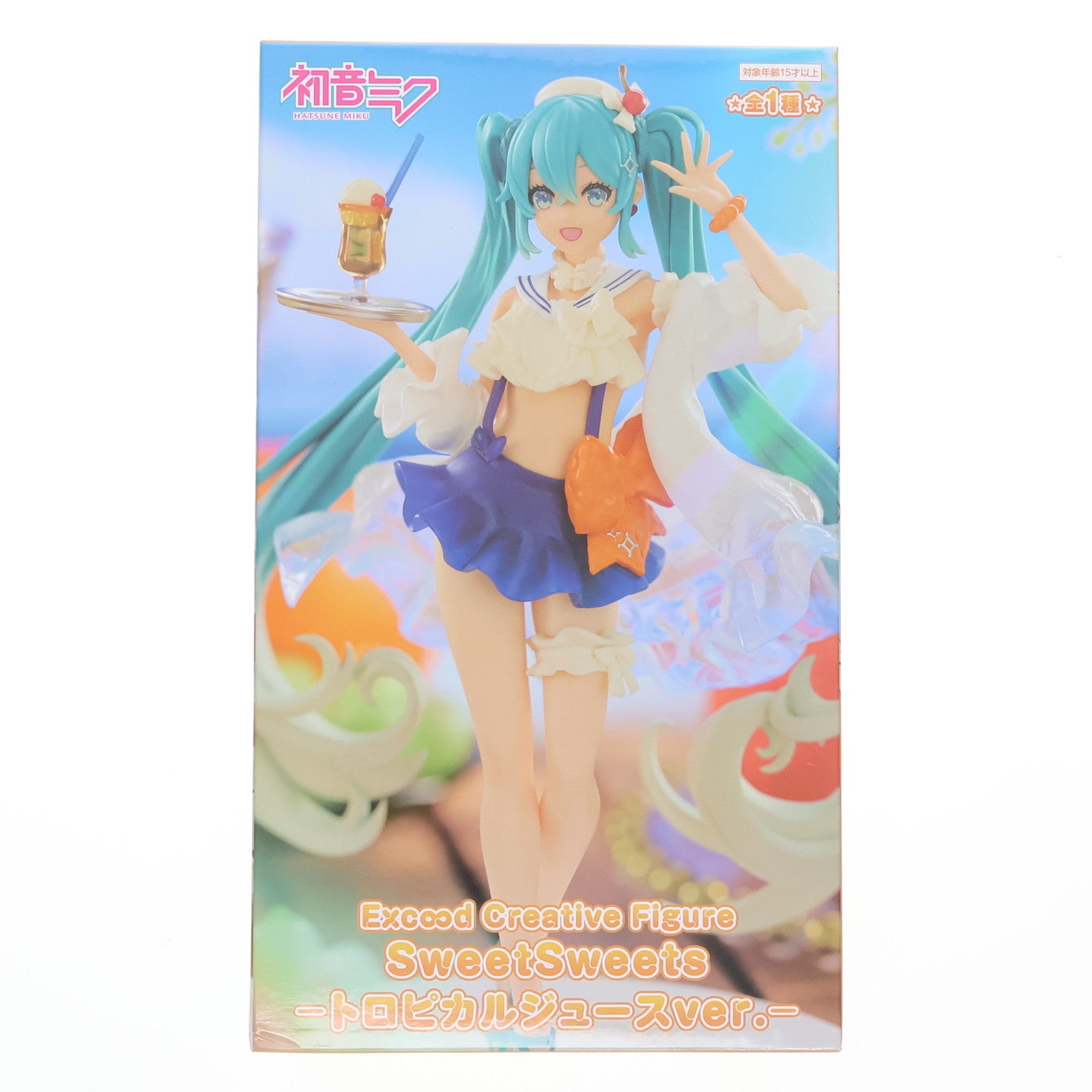 【中古即納】[FIG] 初音ミク キャラクター・ボーカル・シリーズ 01 初音ミク Exc∞d Creative Figure SweetSweets-トロピカルジュースver.- フィギュア プライズ(AMU-PRZ17273) フリュー(20240720)