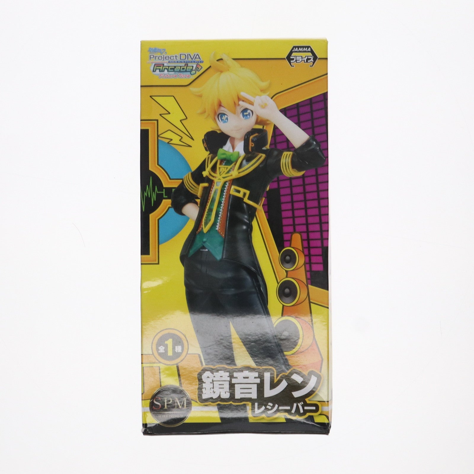 【中古即納】[FIG]鏡音レン(かがみねれん) レシーバー 初音ミク Project DIVA Arcade Future Tone スーパープレミアムフィギュア プライズ(1012763) セガ(20160510)