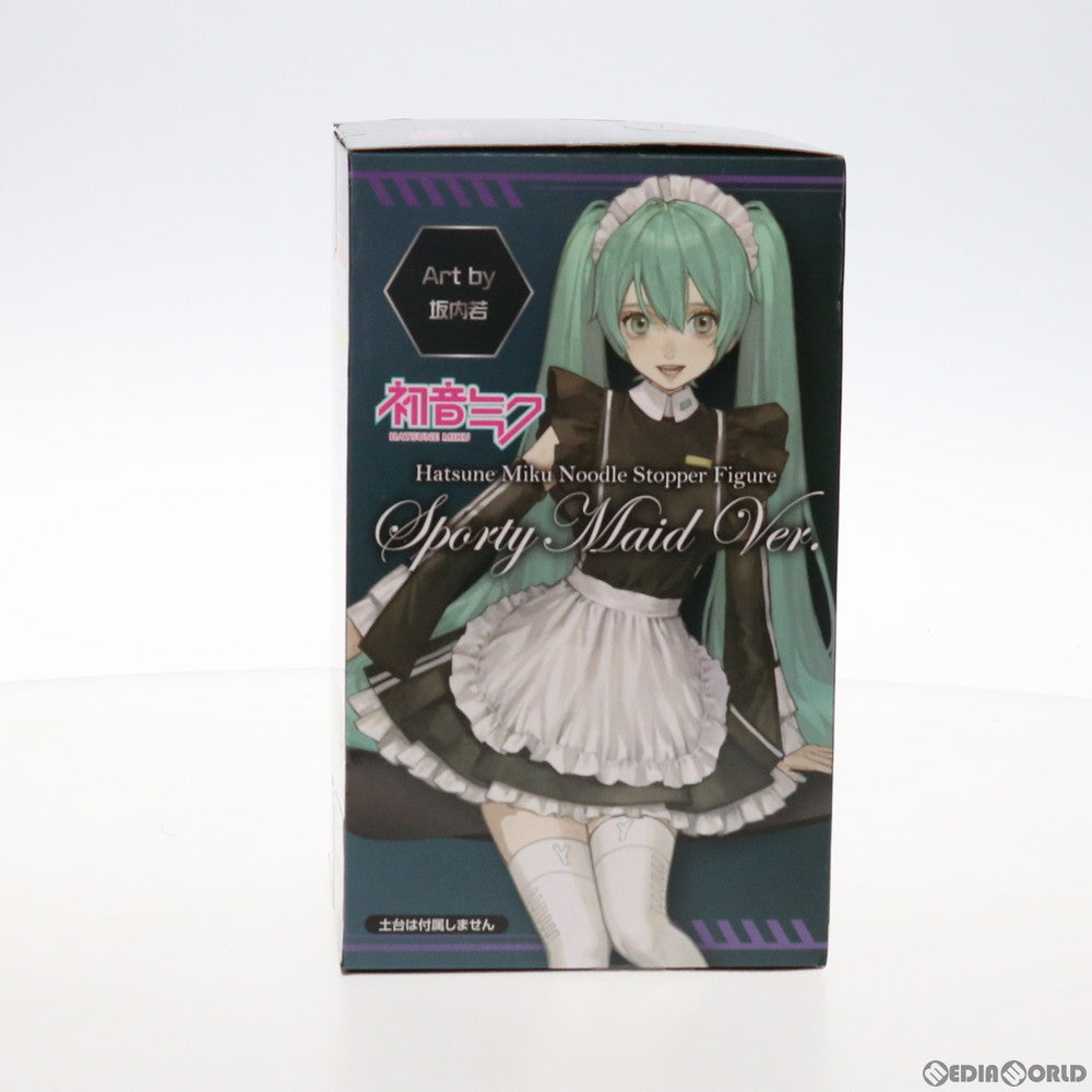 【中古即納】[FIG] 初音ミク キャラクター・ボーカル・シリーズ01 初音ミク ぬーどるストッパーフィギュア-スポーティメイドver.- プライズ(AMU-PRZ12515) フリュー(20211031)