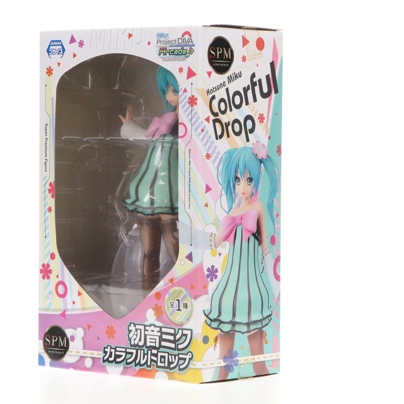 【中古即納】[FIG] 初音ミク カラフルドロップ 初音ミク Project DIVA Arcade Future Tone スーパープレミアムフィギュア プライズ(1011819) セガ(20160331)