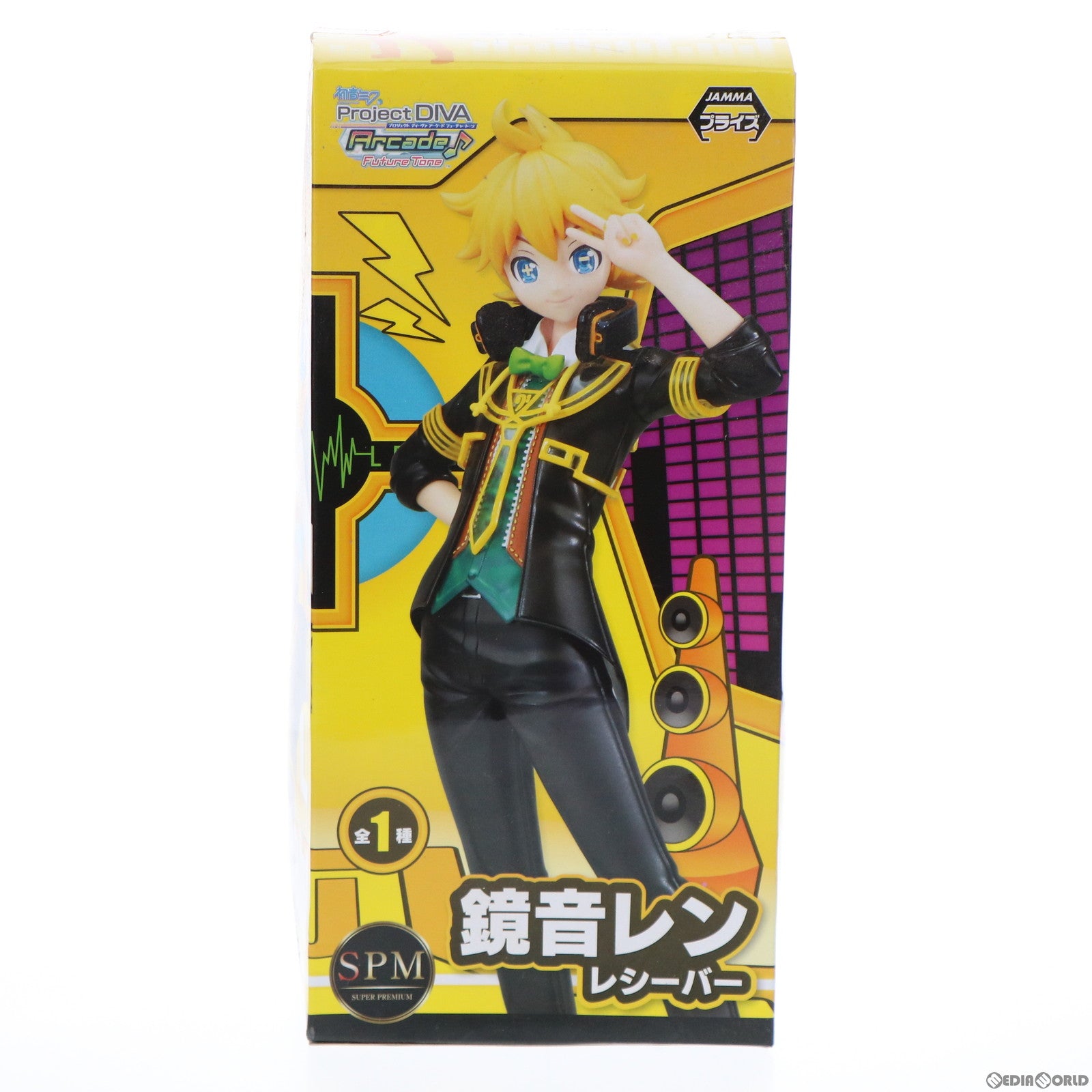 【中古即納】[FIG]鏡音レン(かがみねれん) レシーバー 初音ミク Project DIVA Arcade Future Tone スーパープレミアムフィギュア プライズ(1012763) セガ(20160510)