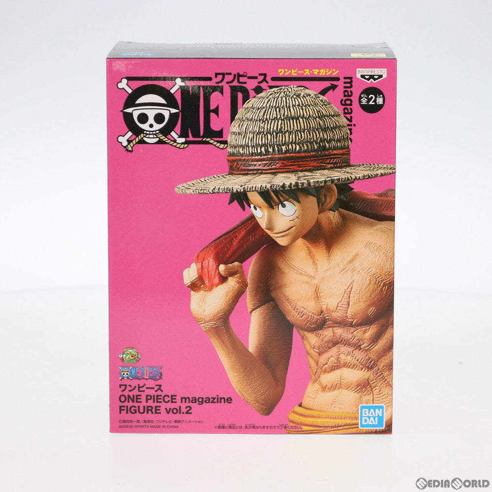 【中古即納】[FIG]モンキー・D・ルフィ(カラー) ワンピース ONE PIECE magazine FIGURE vol.2 フィギュア プライズ(39489) バンプレスト(20190710)