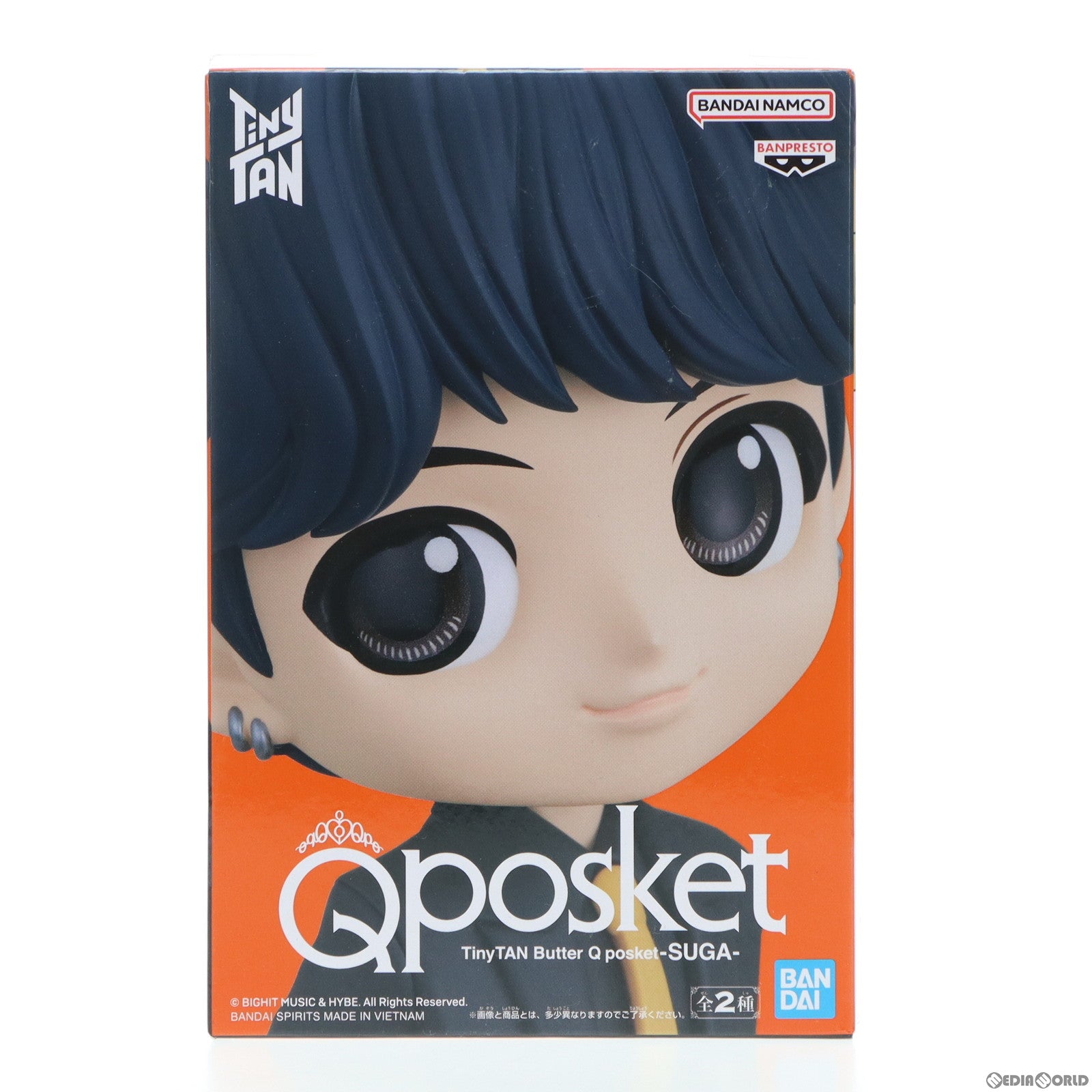 【中古即納】[FIG] シュガ(BTS/防弾少年団) B(衣装濃) TinyTAN(タイニータン) Butter Q posket-SUGA- フィギュア プライズ(2635755) バンプレスト(20230331)