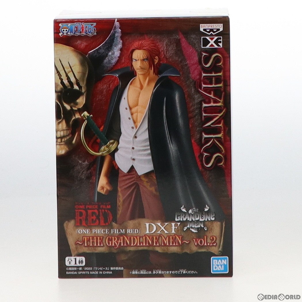 【中古即納】[FIG]シャンクス DXF～THE GRANDLINE MEN～vol.2 ONE PIECE(ワンピース) FILM RED フィギィア プライズ(2617404) バンプレスト(20220810)