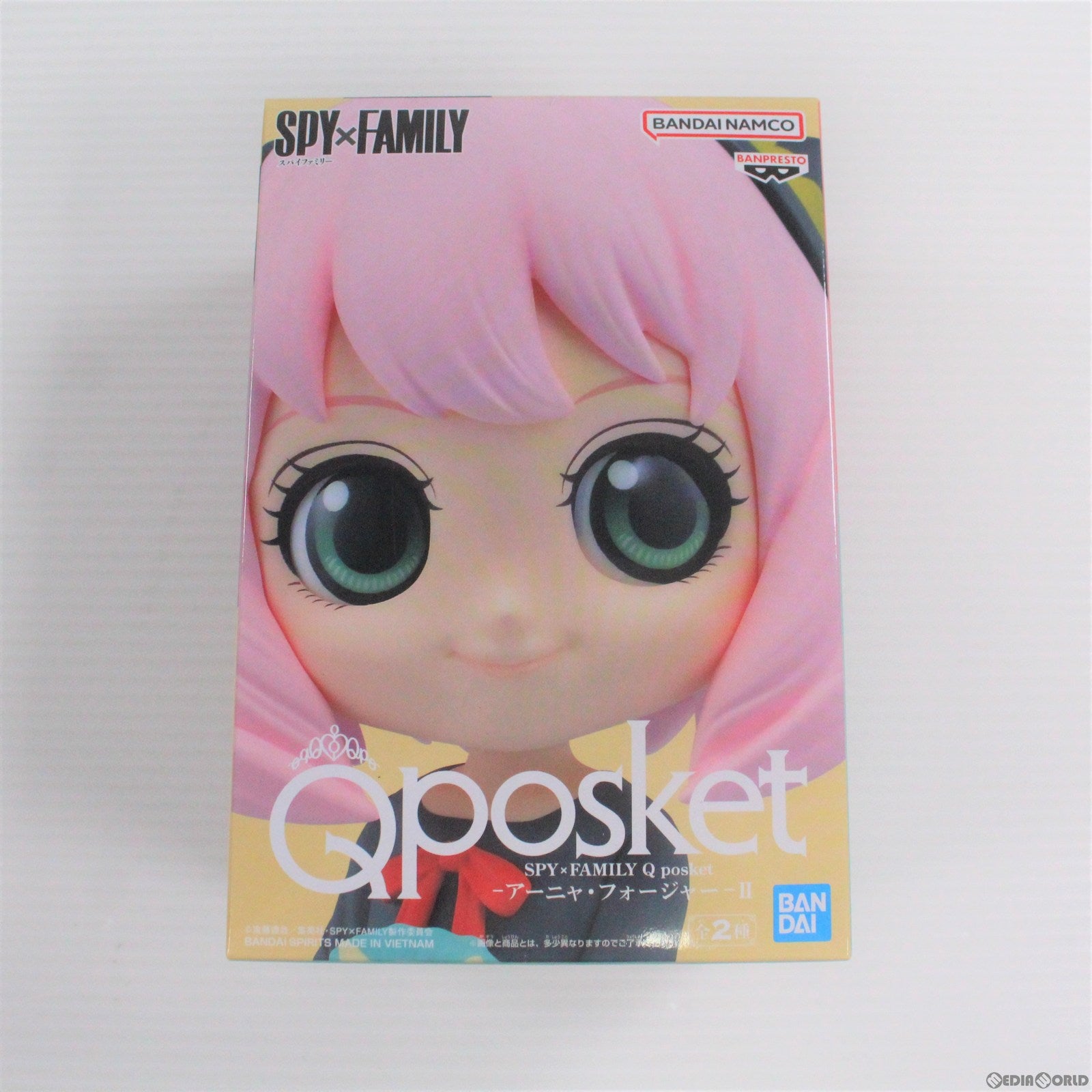 【中古即納】[FIG] アーニャ・フォージャー B(リボンレッド) SPY×FAMILY(スパイファミリー) Q posket-アーニャ・フォージャー-II フィギュア プライズ(2615780) バンプレスト(20221231)