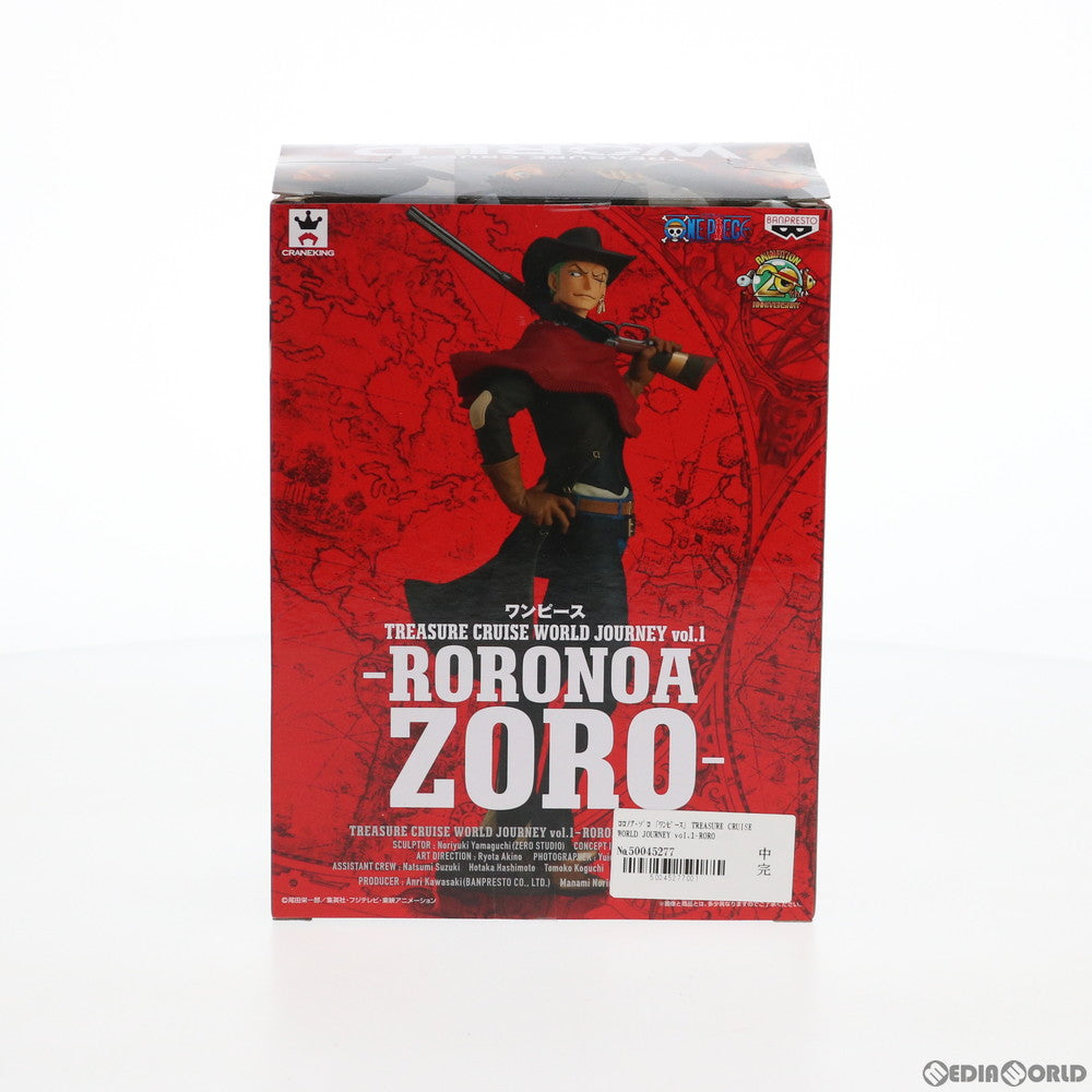 【中古即納】[FIG]ロロノア・ゾロ TREASURE CRUISE WORLD JOURNEY vol.1-RORONOA ZORO- ONE PIECE(ワンピース) フィギュア プライズ(39040) バンプレスト(20190131)