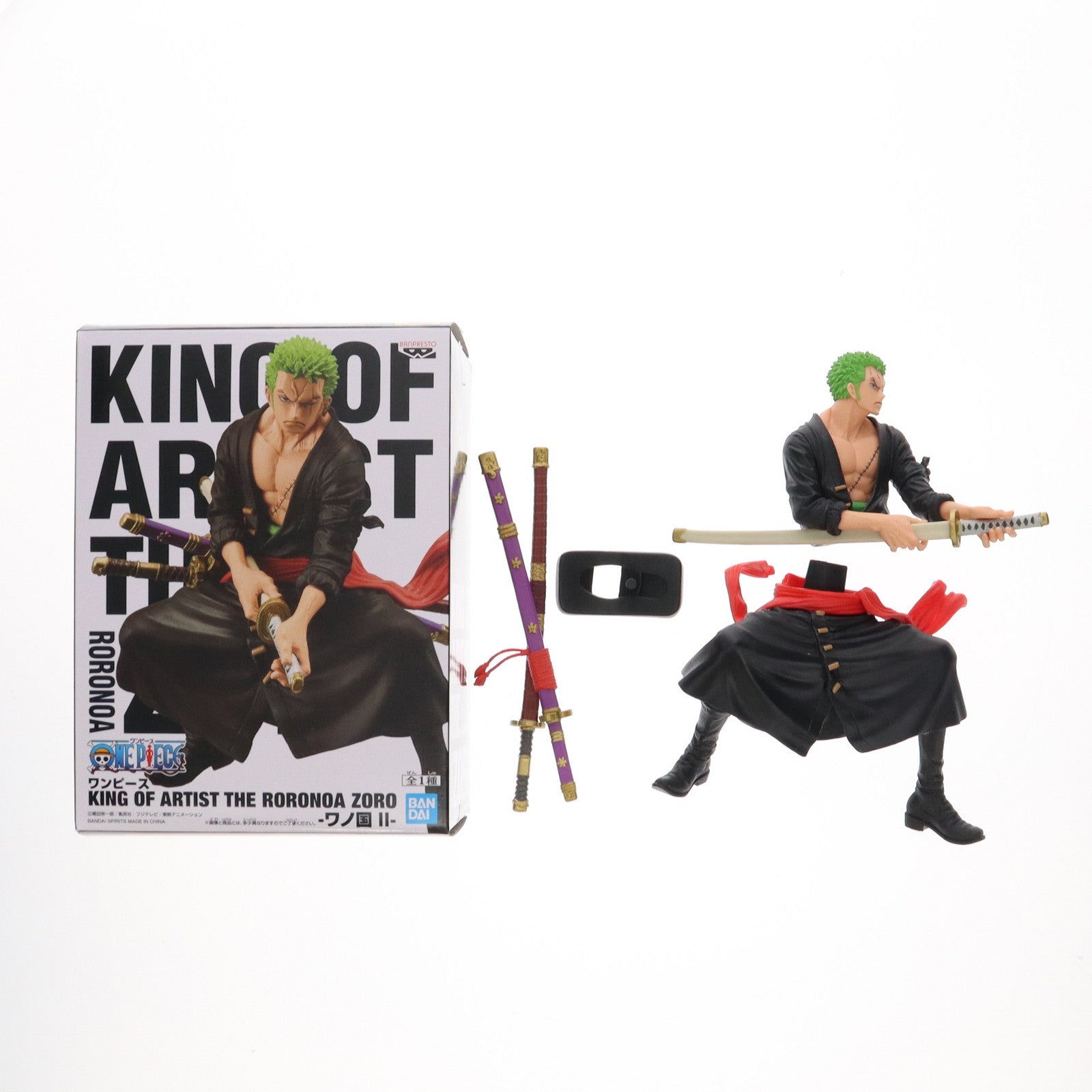 【中古即納】[FIG]ロロノア・ゾロ KING OF ARTIST THE RORONOA ZORO-ワノ国 II- ONE PIECE(ワンピース)  フィギュア プライズ(2575144) バンプレスト(20220430)