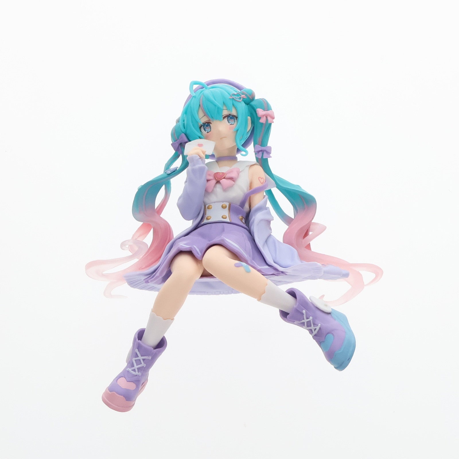 【中古即納】[FIG] 初音ミク キャラクター・ボーカル・シリーズ01 初音ミク ぬーどるストッパーフィギュア-恋するセーラー服 パープルver.- プライズ(AMU-PRZ14875) フリュー(20230430)