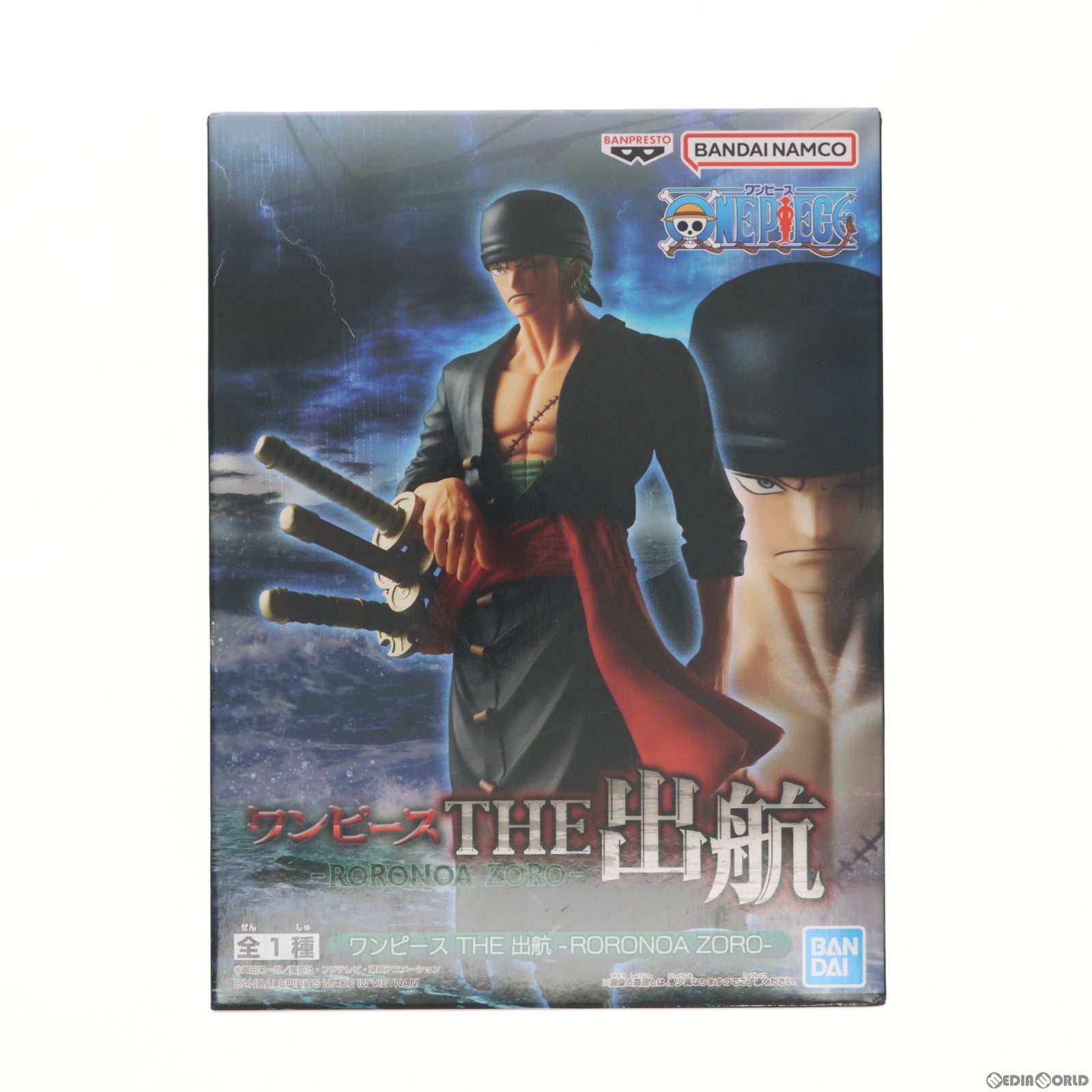 【中古即納】[FIG]ロロノア・ゾロ ワンピース THE出航-RORONOA ZORO- ONE PIECE フィギュア プライズ(2615909) バンプレスト(20230531)