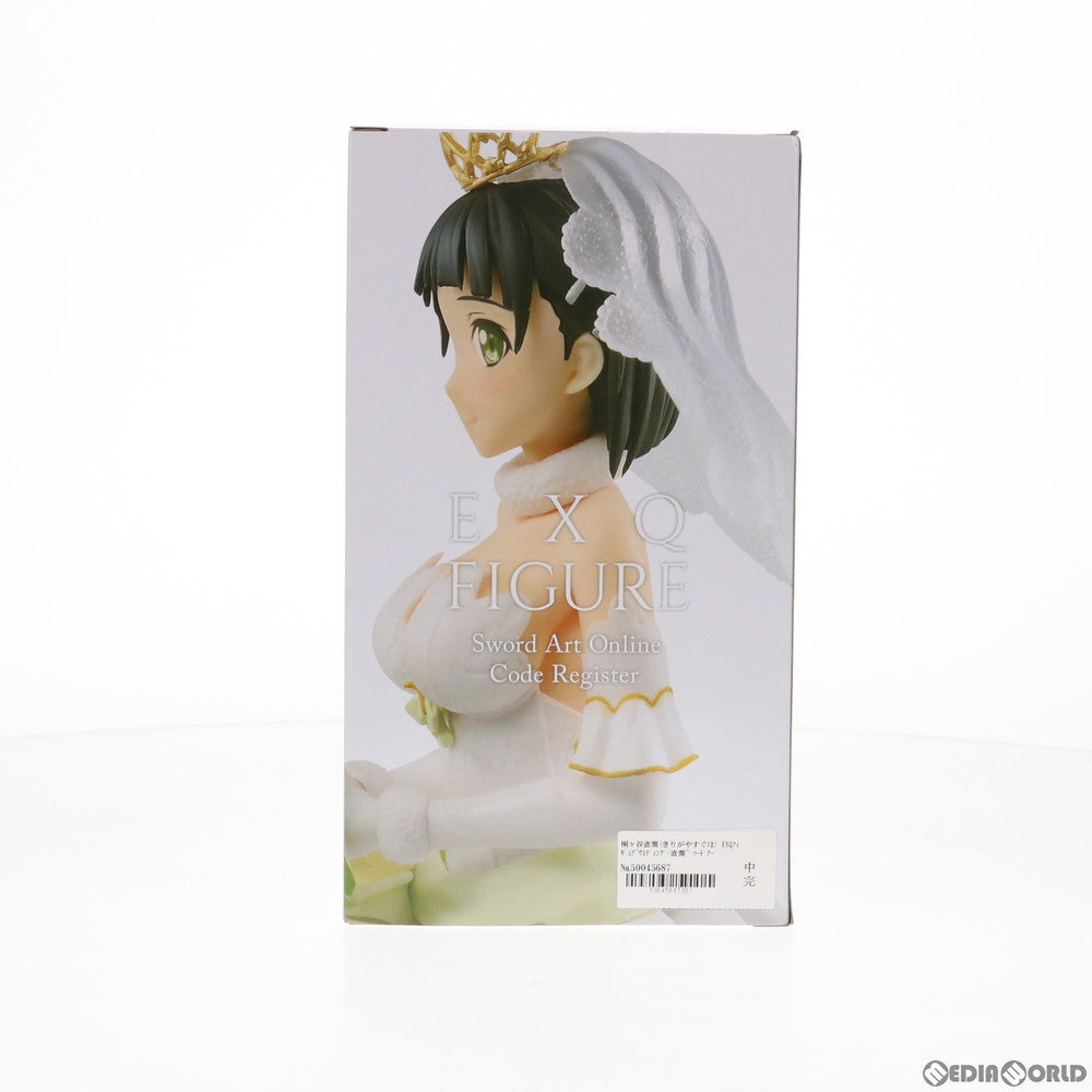 【中古即納】[FIG]桐ヶ谷直葉(きりがやすぐは) EXQフィギュア～ウエディング・直葉～ ソードアート・オンライン コード・レジスタ  プライズ(38877) バンプレスト(20181110)