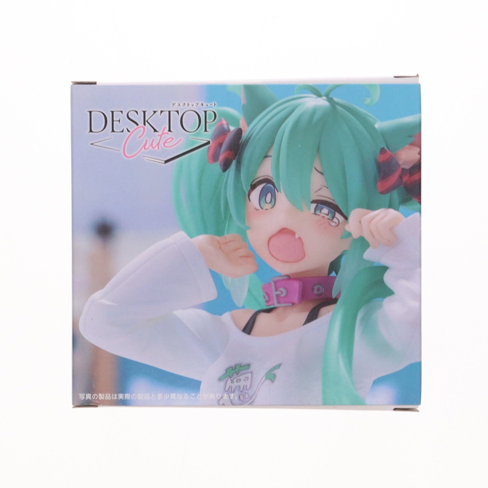 【中古即納】[FIG] 初音ミク キャラクター・ボーカル・シリーズ01 初音ミク Desktop Cute フィギュア 〜猫耳Tシャツver.〜 プライズ(451780000) タイトー(20240831)