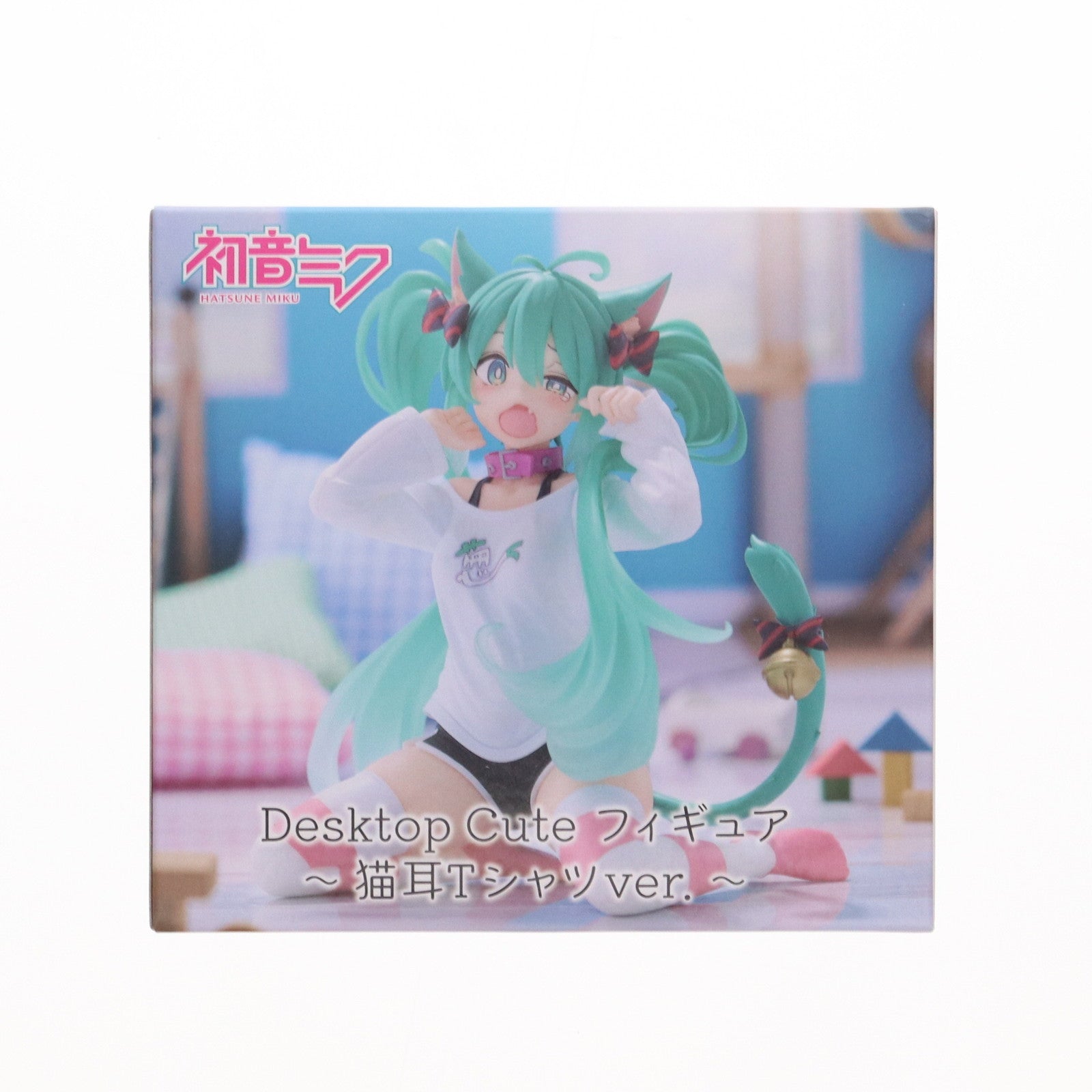 【中古即納】[FIG] 初音ミク キャラクター・ボーカル・シリーズ01 初音ミク Desktop Cute フィギュア 〜猫耳Tシャツver.〜 プライズ(451780000) タイトー(20240831)