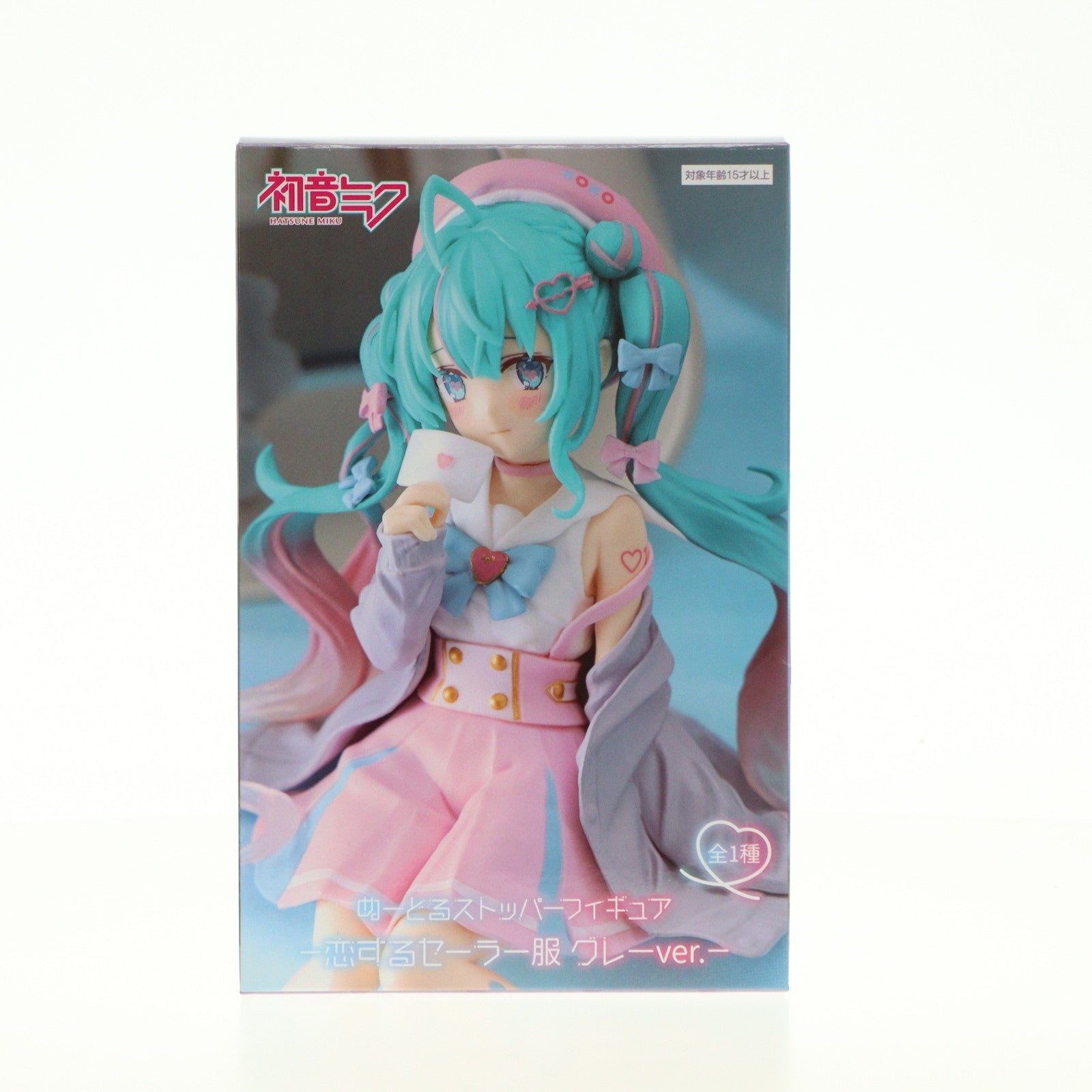 【中古即納】[FIG] 初音ミク VOCALOID(ボーカロイド) ぬーどるストッパーフィギュア-恋するセーラー服 グレーver.- プライズ(AMU-PRZ16739) フリュー(20240630)