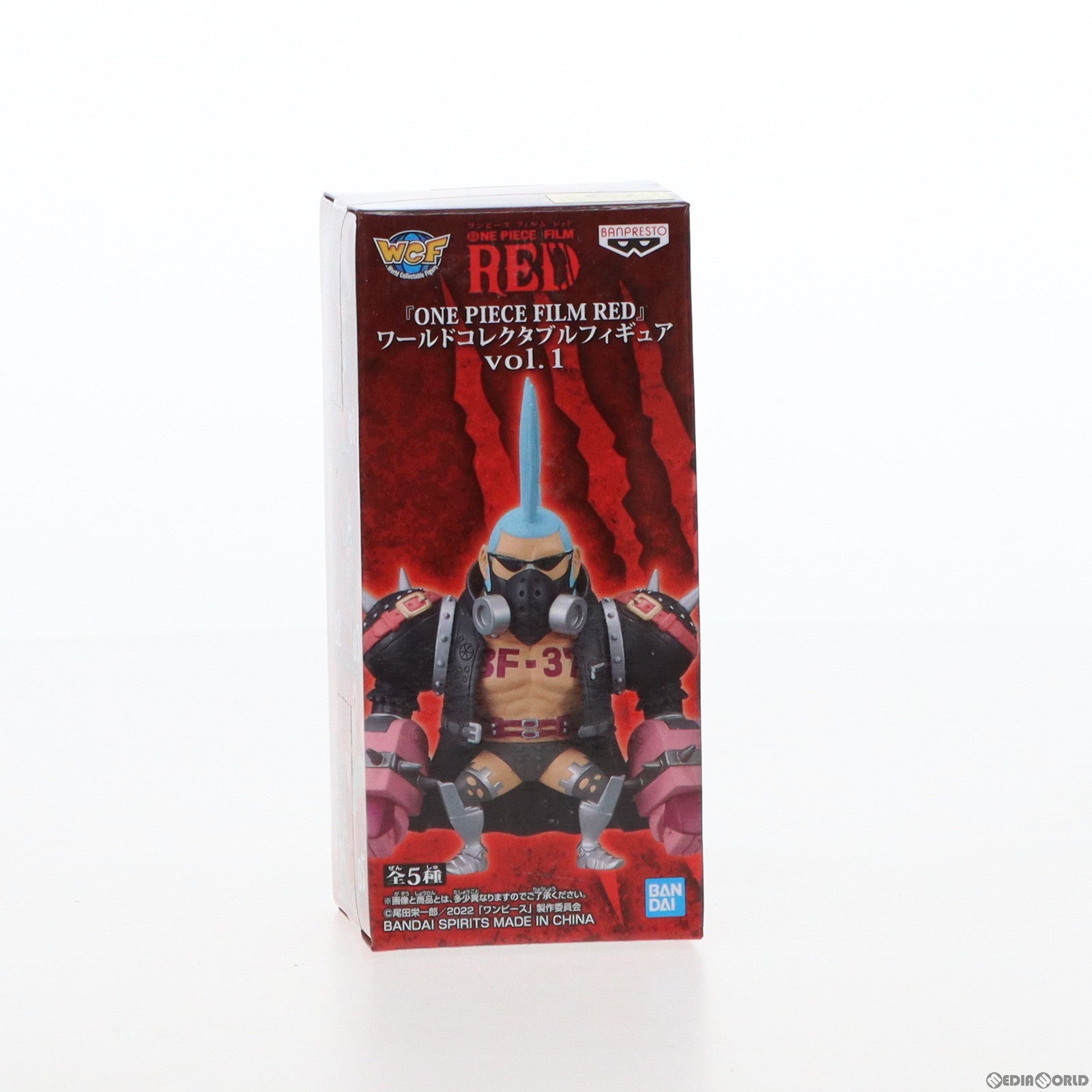 【中古即納】[FIG] フランキー ワンピース FILM RED ワールドコレクタブルフィギュアvol.1 ONE PIECE プライズ(2615903) バンプレスト(20220810)