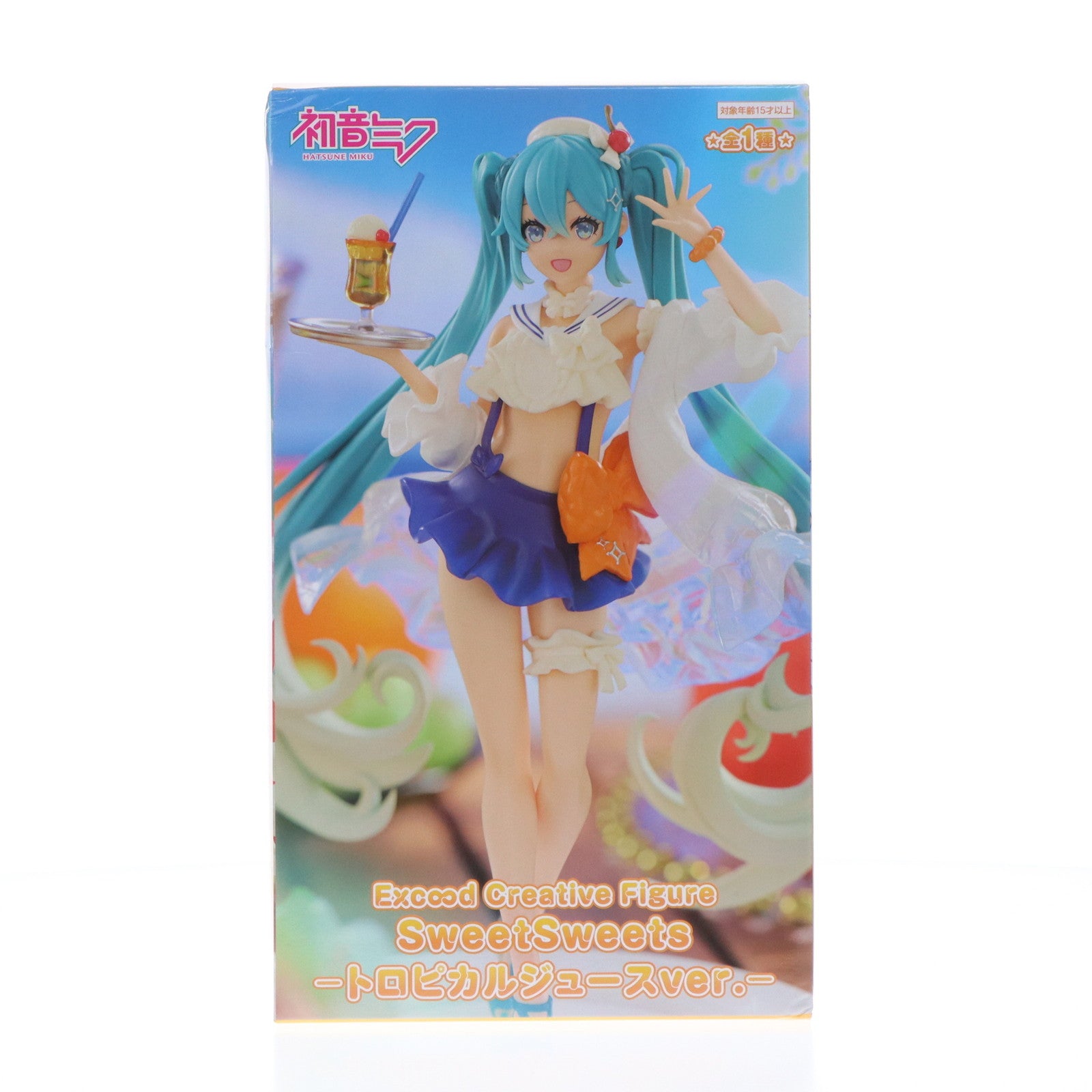 【中古即納】[FIG] 初音ミク キャラクター・ボーカル・シリーズ01 初音ミク Exc∞d Creative Figure SweetSweets-トロピカルジュースver.- フィギュア プライズ(AMU-PRZ17273) フリュー(20240720)