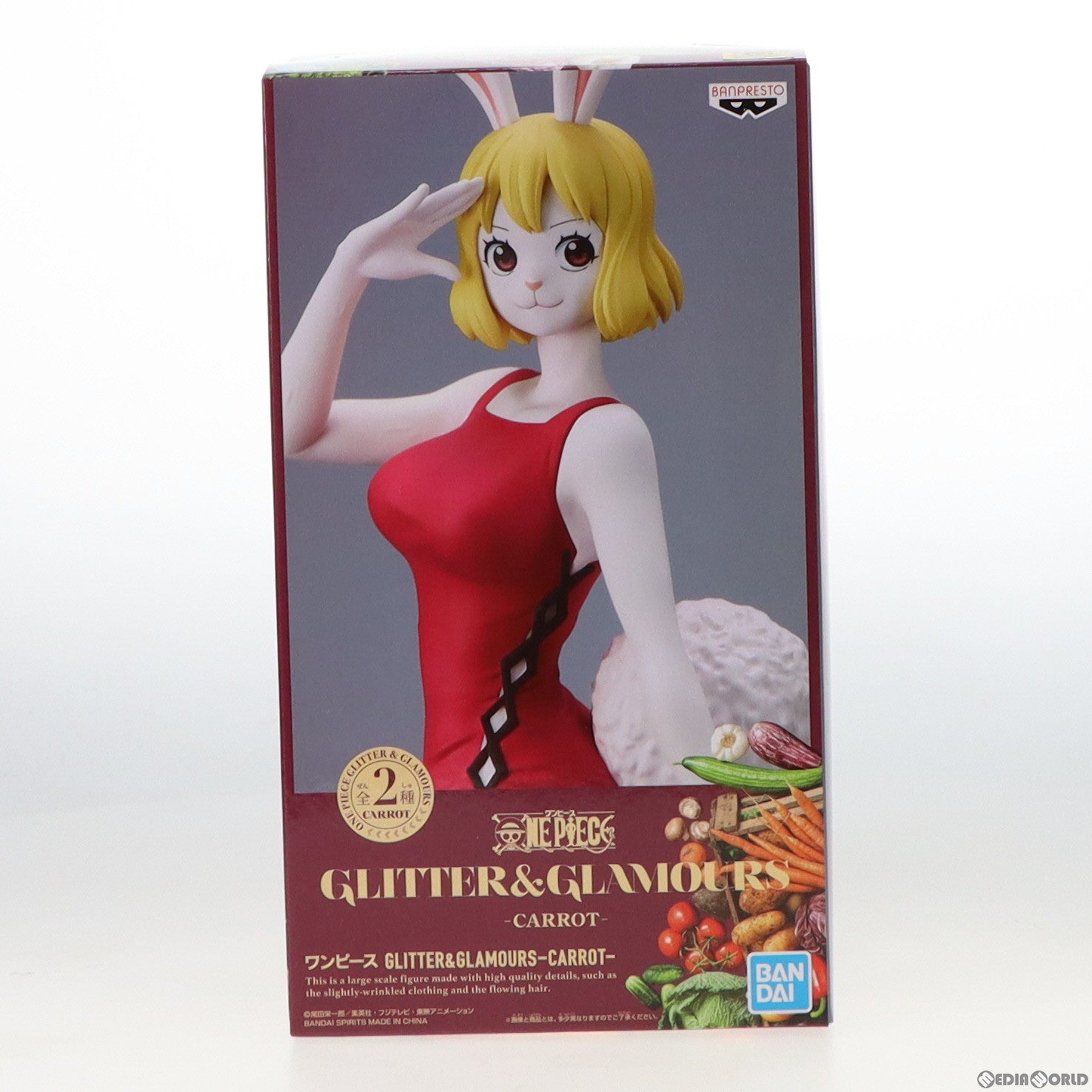 【中古即納】[FIG] キャロット B(衣装レッド) ワンピース GLITTER&GLAMOURS -CARROT- ONE PIECE フィギュア プライズ(2595034) バンプレスト(20220520)