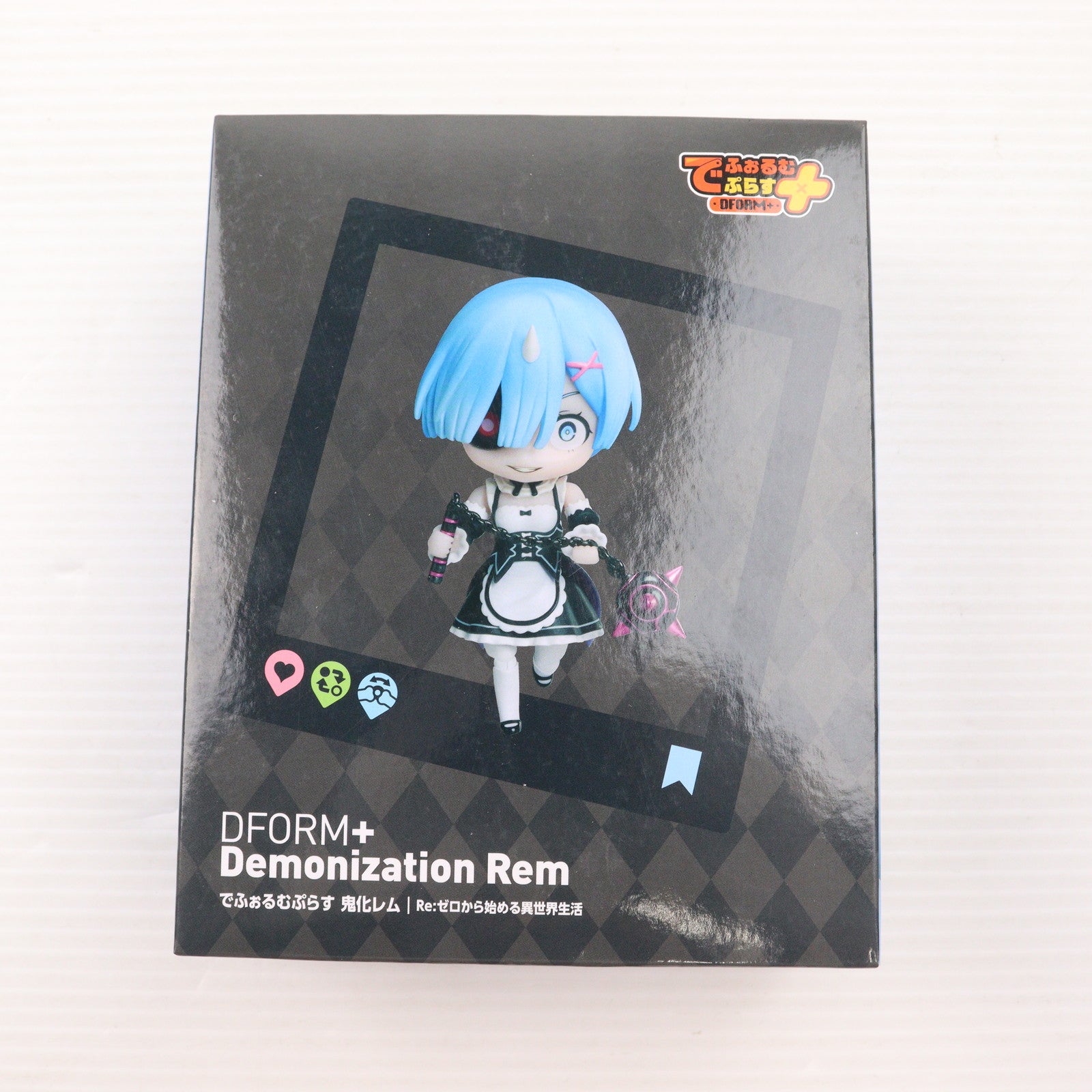 【中古即納】[FIG] でふぉるむぷらす 鬼レム Re:ゼロから始める異世界生活 フルアクションデフォルメフィギュア プライズ(ELC000251) エルココ(20241130)